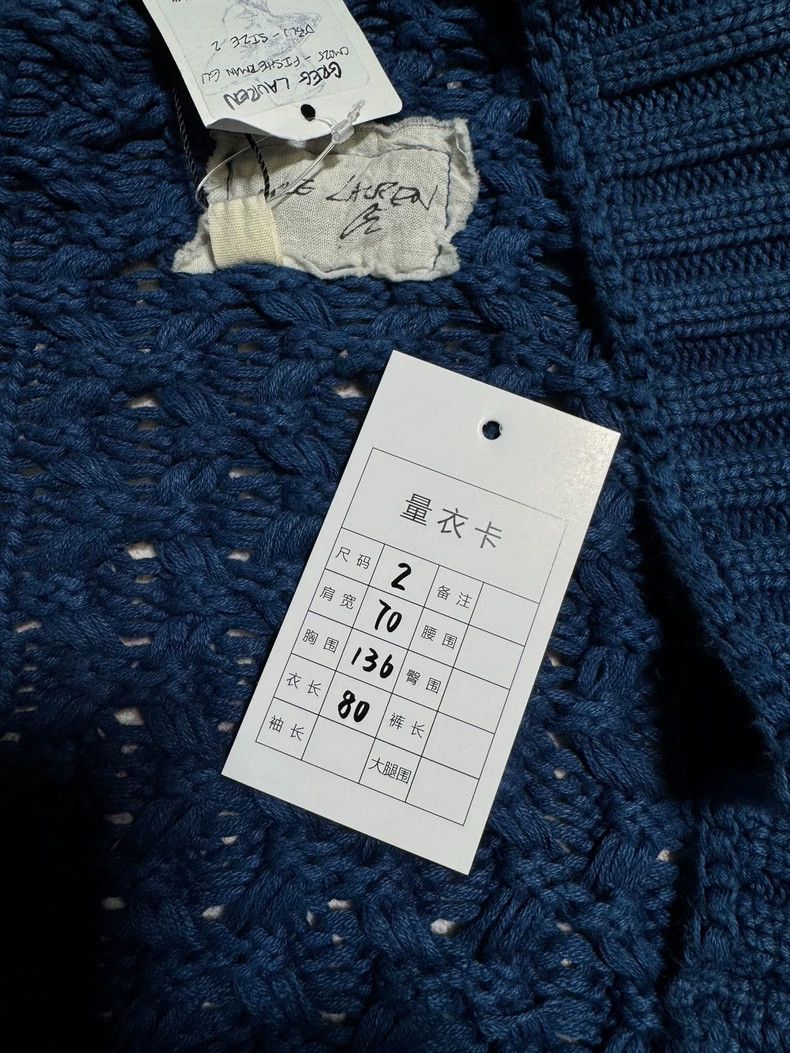 Greg Lauren greg lauren size 2 Knitted Taoist robe in navy blue 2506-N Size US M / EU 48-50 / 2 - 5 Thumbnail