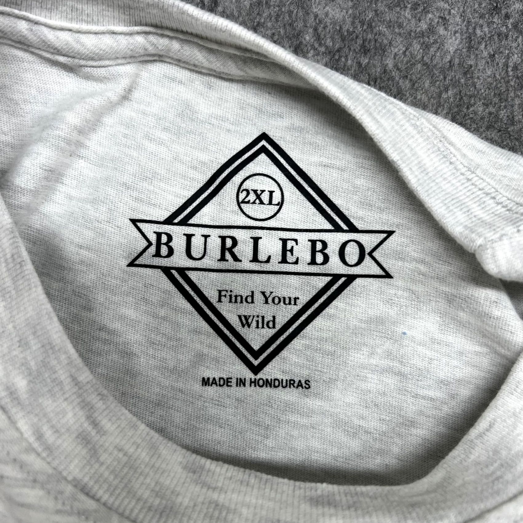 Vintage Burlebo Shirt Mens 2XL Gray Party Like W Reagan JFK Flag Pocket Tee USA Casual Size US XXL / EU 58 / 5 - 3 Thumbnail
