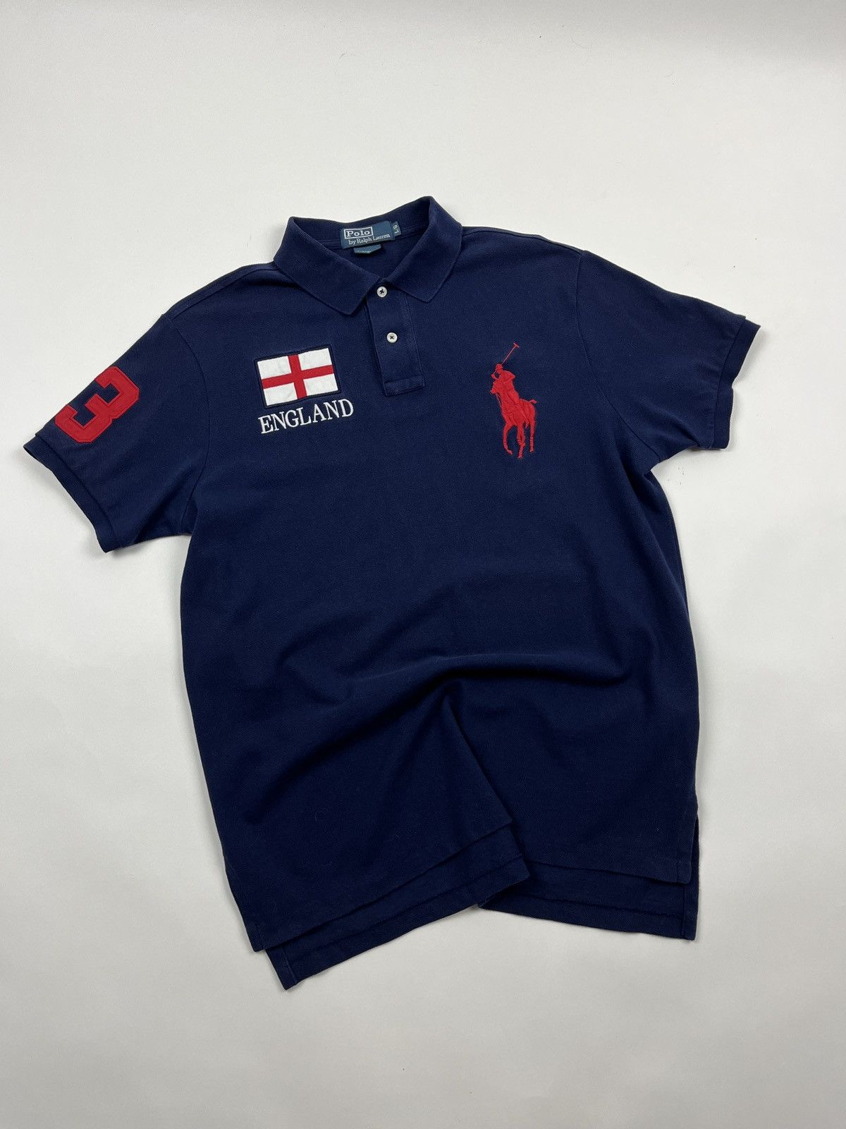 Polo Ralph Lauren Vintage🔥PRL Chief Keef England🏴󠁧󠁢󠁥󠁮󠁧󠁿 Polo Shirt Size US L / EU 52-54 / 3 - 3 Thumbnail