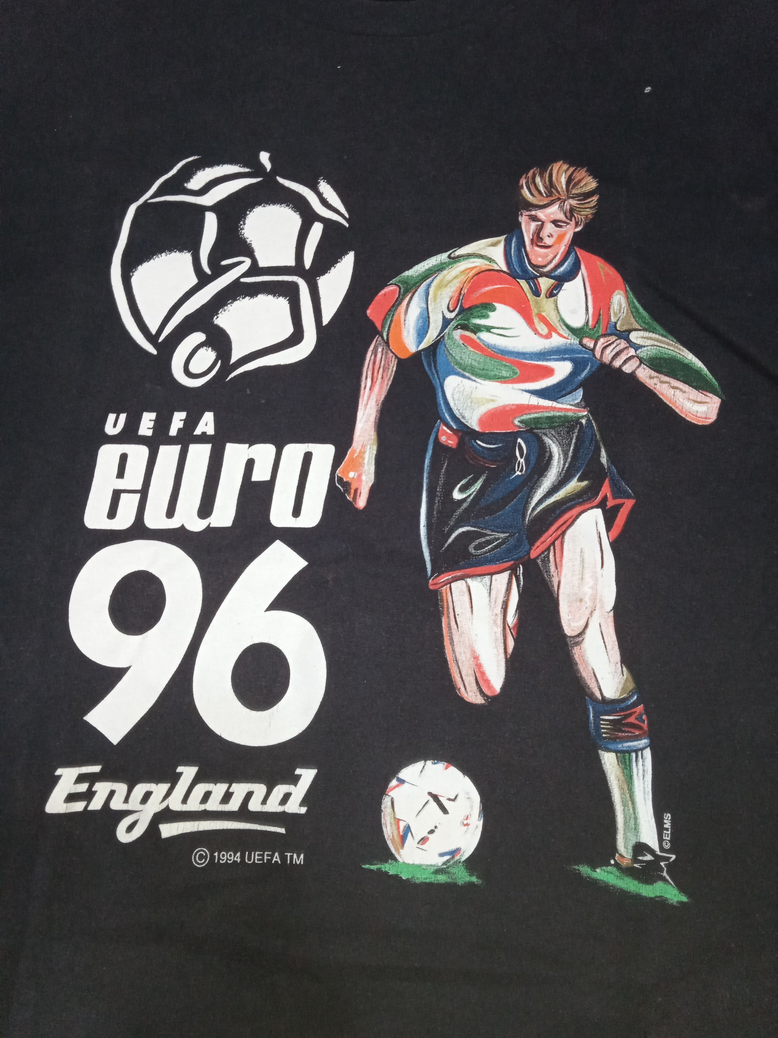 Vintage Vintage 90s Euro Cup Team England T Shirt FIFA World Cup Size US L / EU 52-54 / 3 - 5 Thumbnail