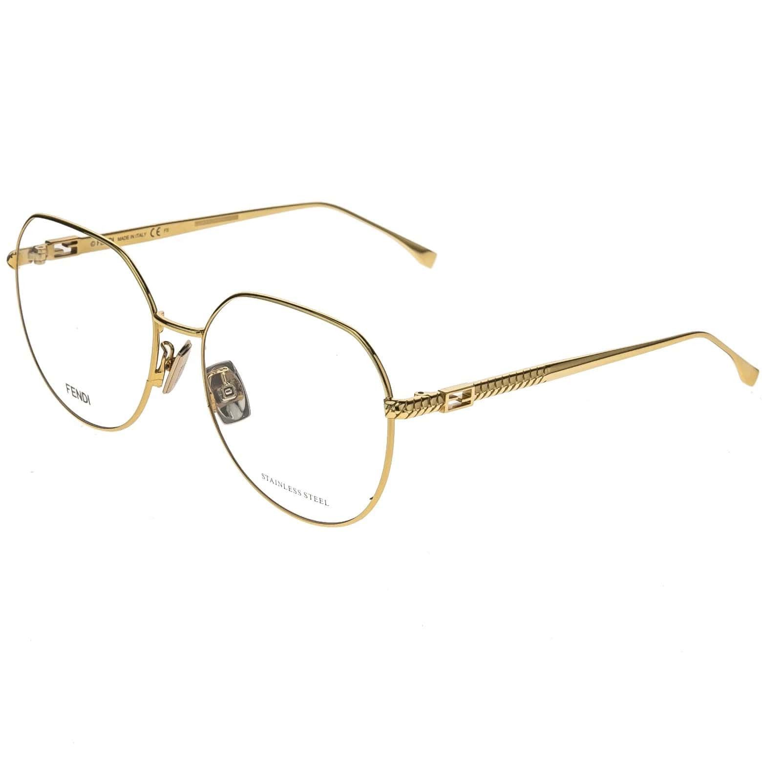 Fendi FENDI FF0454F BAGUETTE 0454 Gold Retro Eyeglasses Optical Size ONE SIZE - 7 Thumbnail