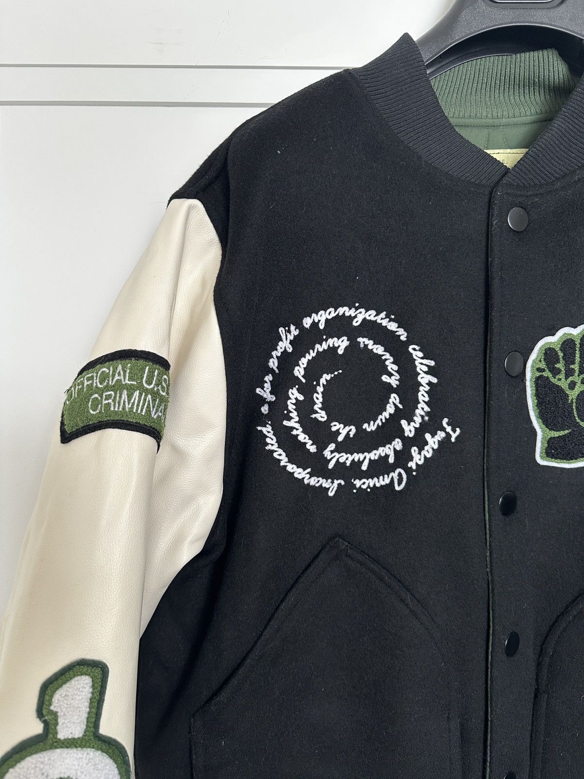 Fugazi "VEBLEN" REVERSIBLE VARSITY JACKET Size US L / EU 52-54 / 3 - 2 Thumbnail