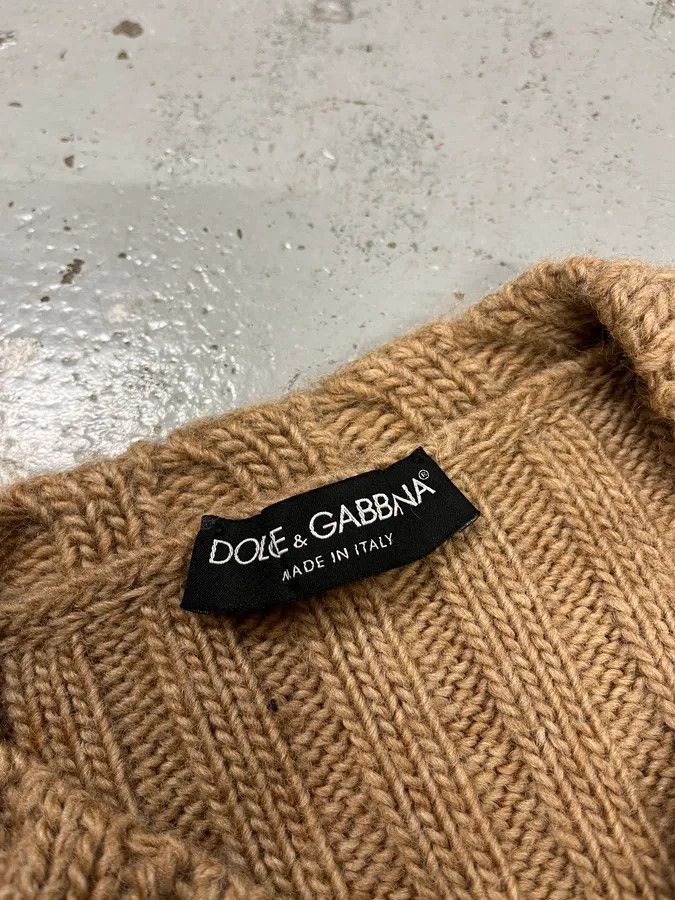 Dolce & Gabbana 2000s Dolce & Gabbana Beige Houndstooth Sleeveless Sweater Size US S / EU 44-46 / 1 - 5 Thumbnail