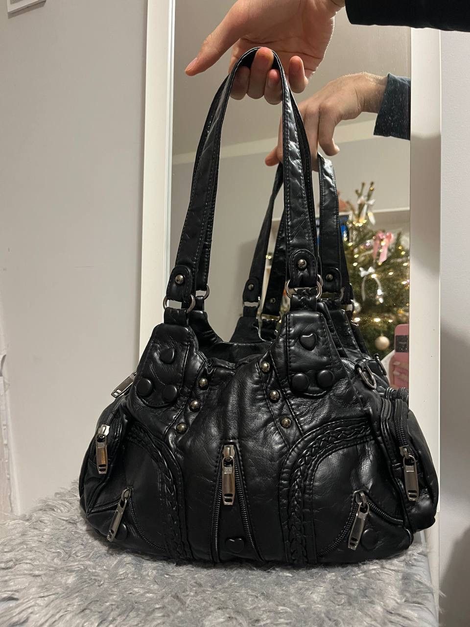 Japanese Brand × Vintage Vintage leather bag opium Japanese bag avantgarde y2k Size ONE SIZE - 1 Thumbnail
