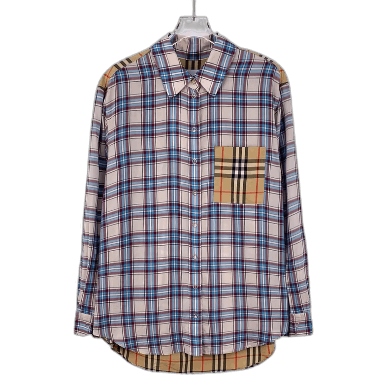 Burberry Burberry Colorful Checked Long Sleeve Shirt Size US S / EU 44-46 / 1 - 1 Thumbnail