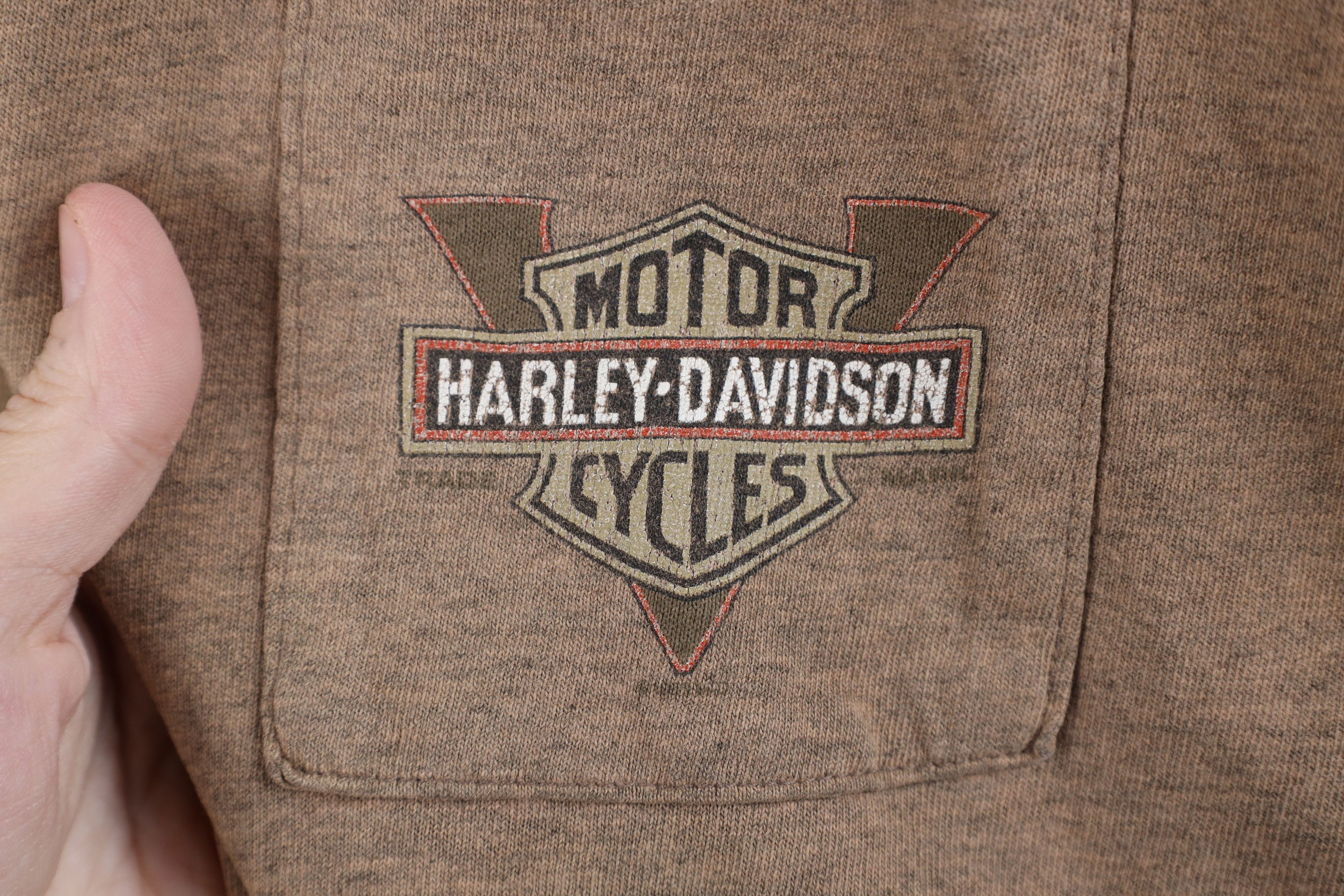 Harley Davidson Vintage 90s Harley Davidson Spell Long Sleeve T-Shirt USA Size US XXL / EU 58 / 5 - 4 Thumbnail