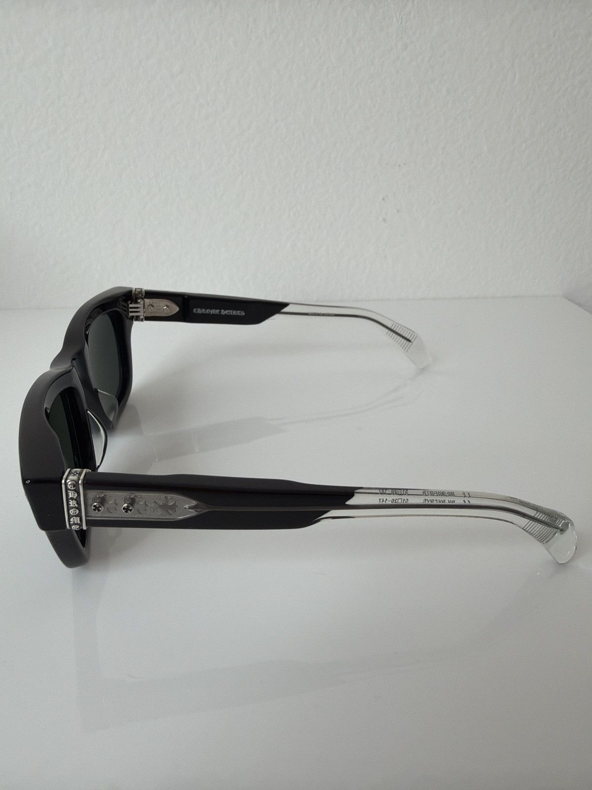 Chrome Hearts Chrome Hearts Dick Fitzener Sunglasses New Black Crystal Size ONE SIZE - 4 Thumbnail