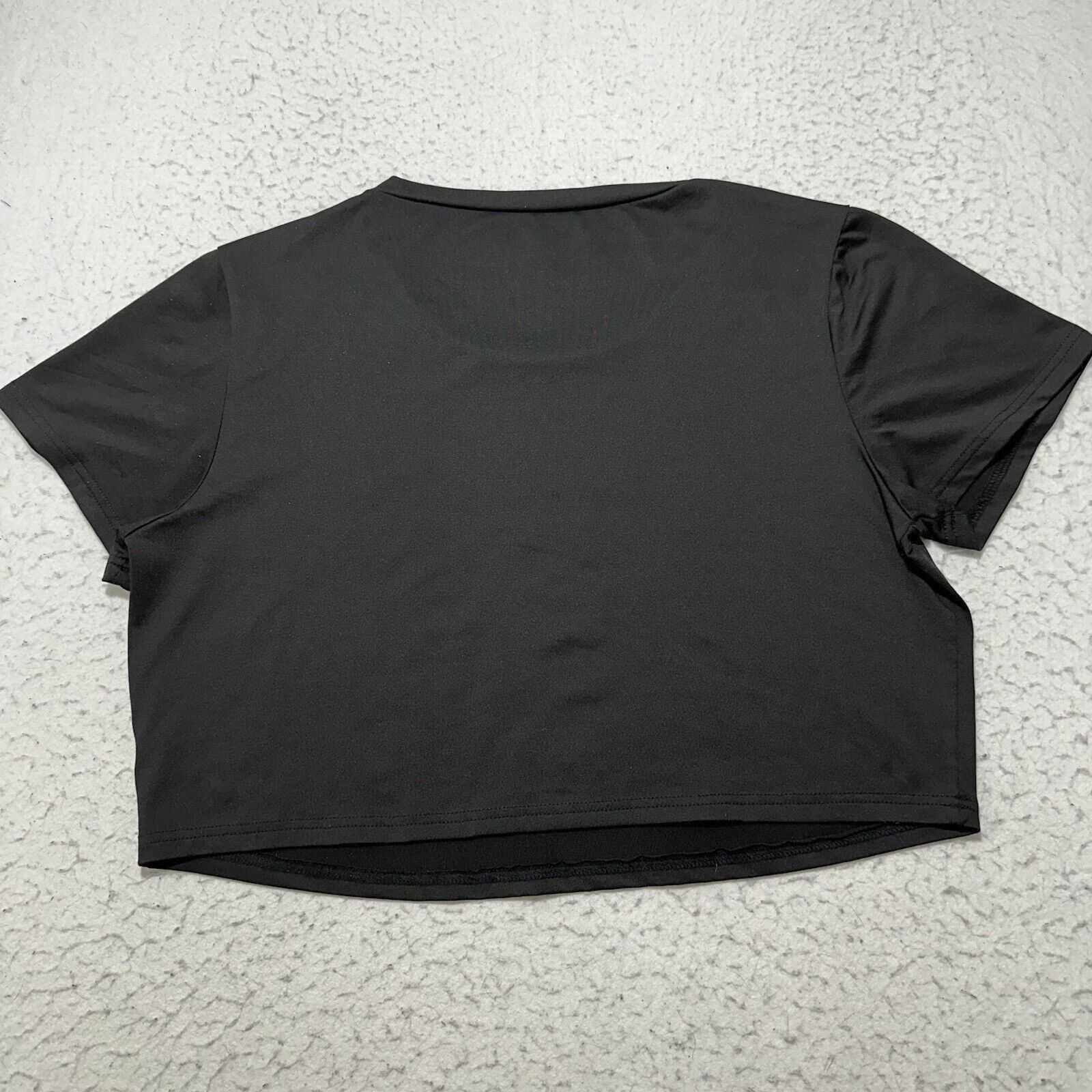 Shein SHEIN 1XL Lightweight Black Short Sleeve Crop Top Skeleton Size XL / US 12-14 / IT 48-50 - 9 Thumbnail
