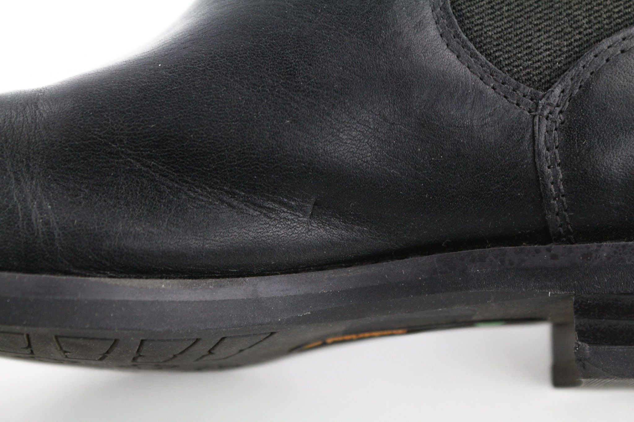 Timberland A1KHL UK4 Black Leather Pull On Mid Top Boots 79949 Size US 6.5 / IT 36.5 - 12 Thumbnail
