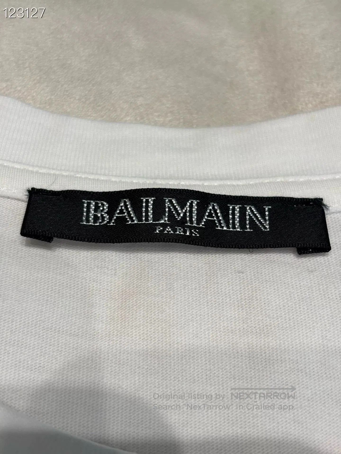 Balmain Balmain Gold Button Letter Print Short Sleeve T. Size S / US 4 / IT 40 - 3 Thumbnail