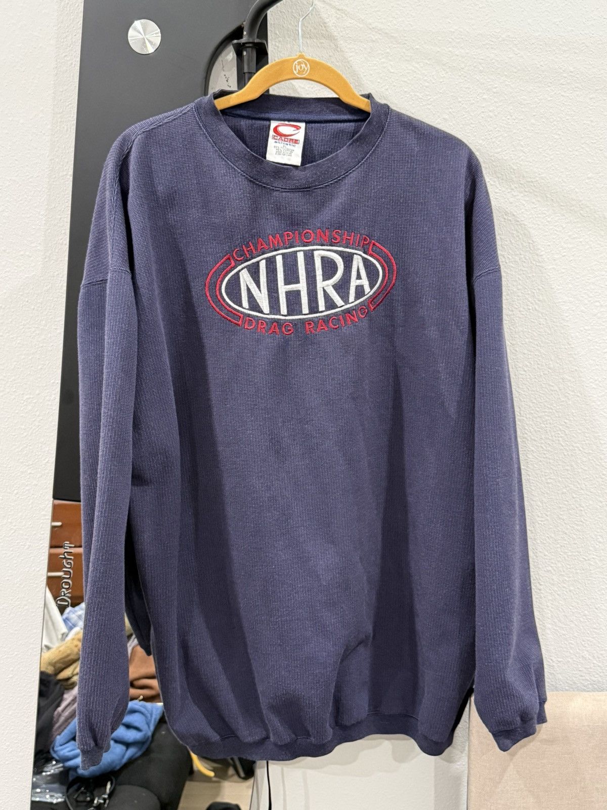 Vintage 90s NHRA Drag Racing sweatshirt Size US XL / EU 56 / 4 - 1 Thumbnail