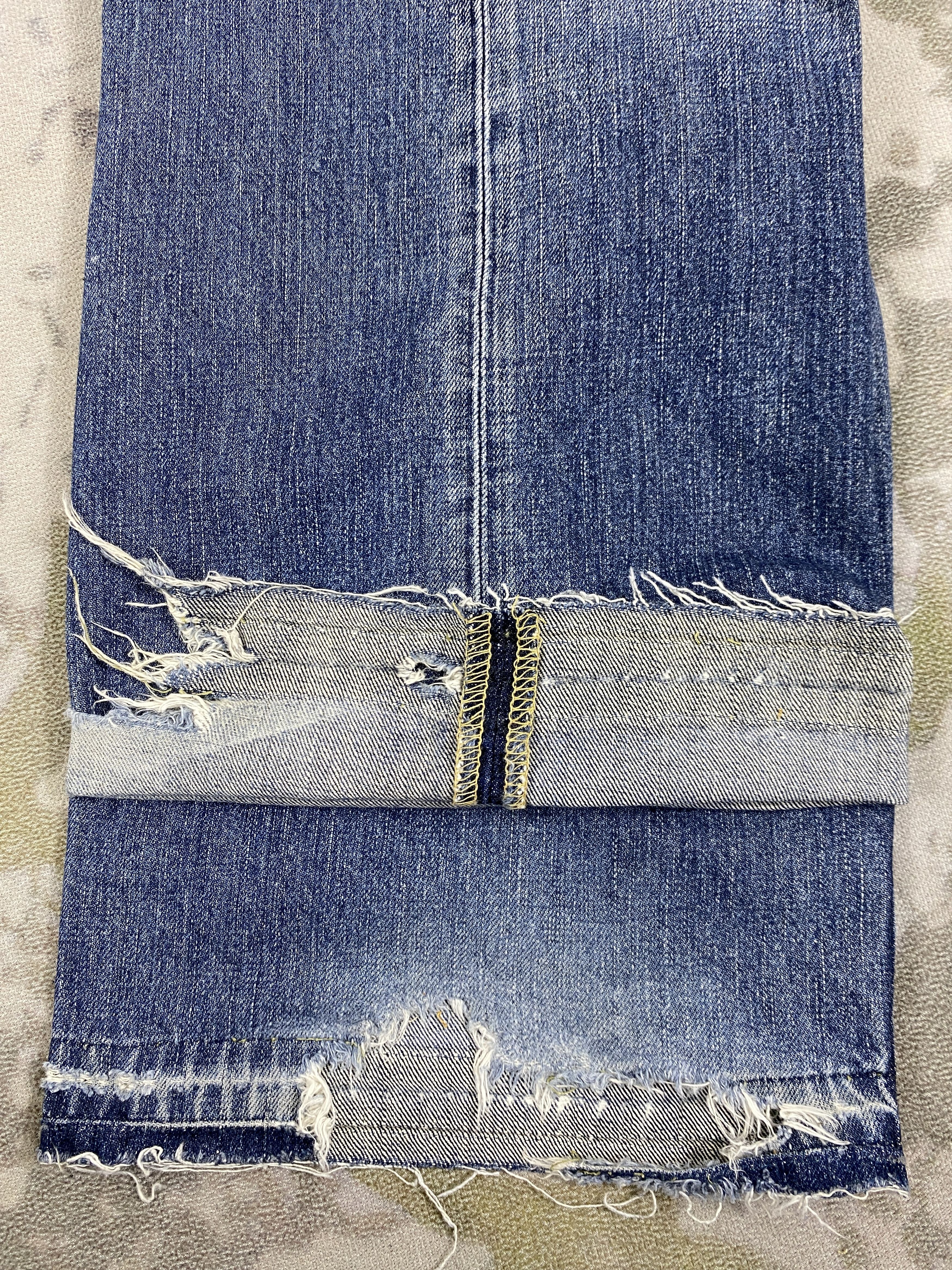 Levi's Distressed Vintage Levi's 504 Baggy Jeans 32x27.5 - JN3859 Size US 32 / EU 48 - 12 Thumbnail