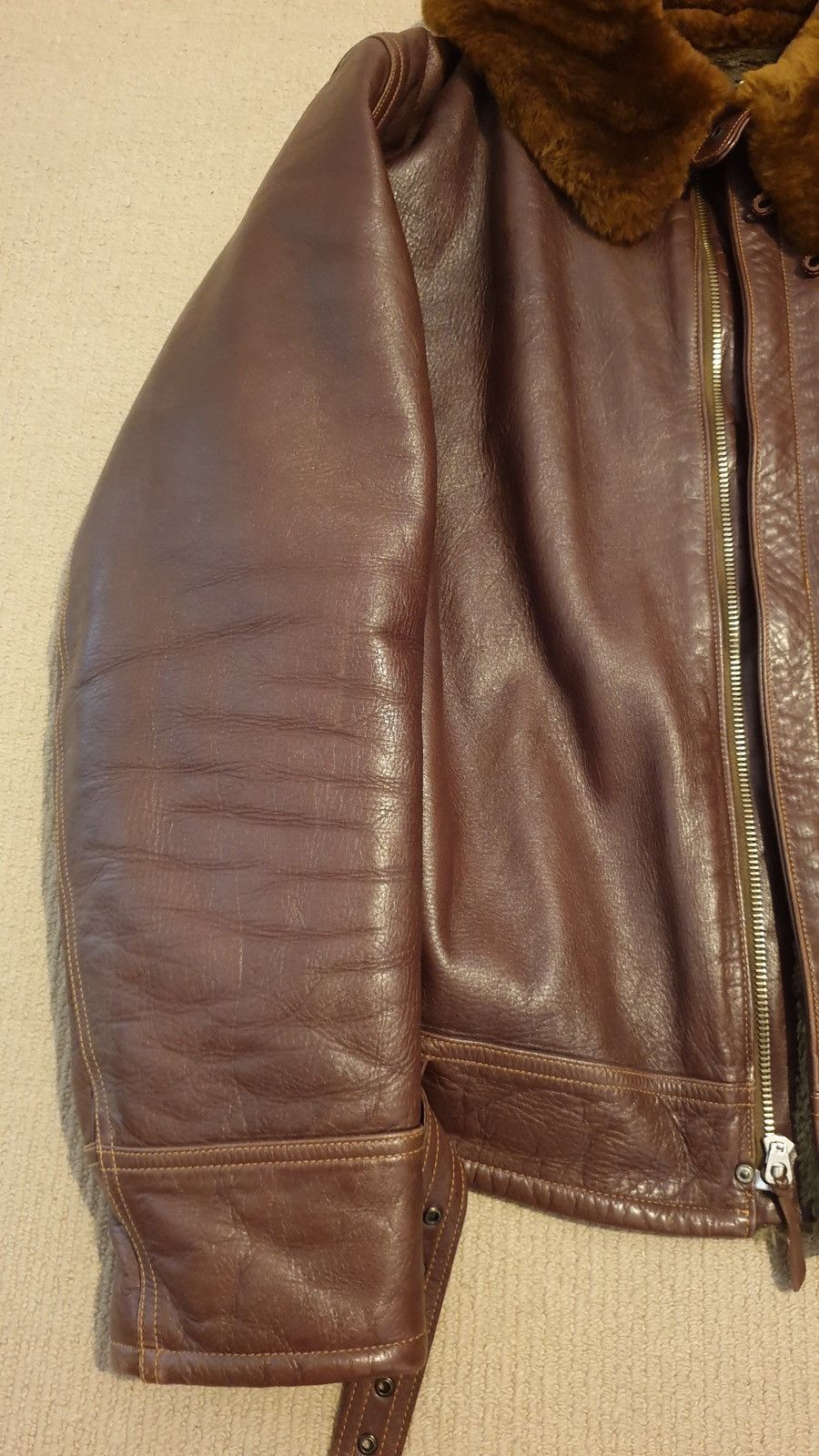Buzz Rickson's B-2 werber horse leather flying jacket Size US M / EU 48-50 / 2 - 12 Thumbnail