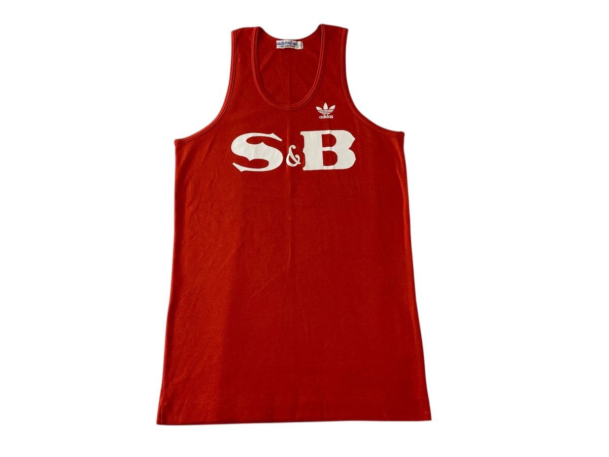 Adidas 90s Adidas S&B Iconic Trifoil Trikot Tank Top Sleeveless Size US S / EU 44-46 / 1 - 1 Thumbnail