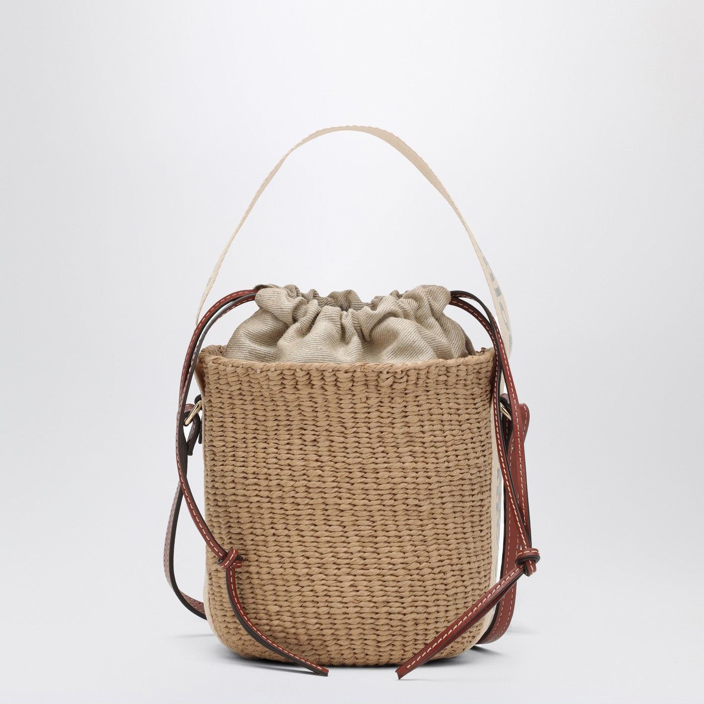 Chloe Chloe Small Woody Raffia Bucket Bag Size ONE SIZE - 1 Thumbnail