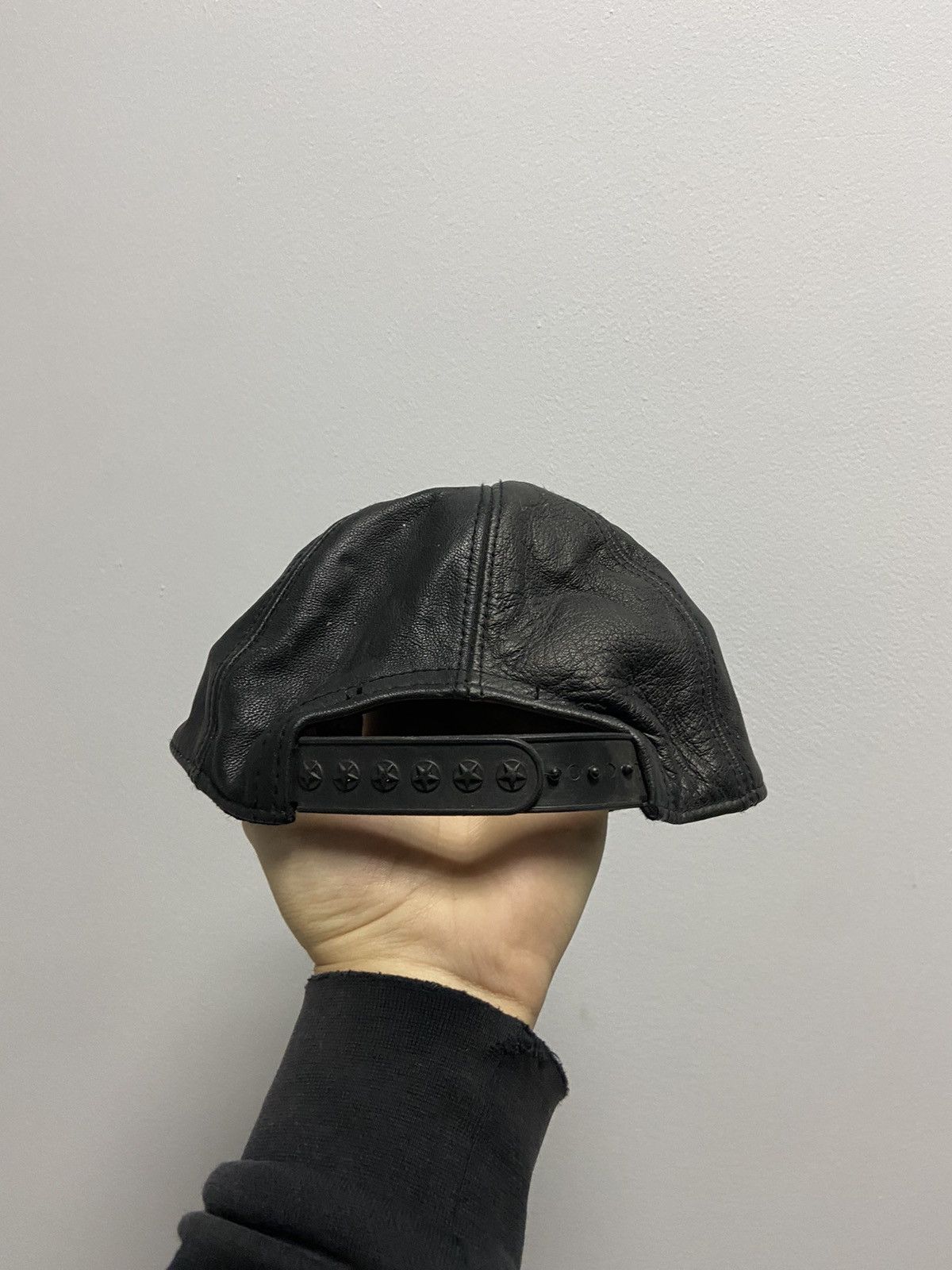 Honda × Vintage Honda leather Cap Vintage Racing big logo Size ONE SIZE - 5 Thumbnail