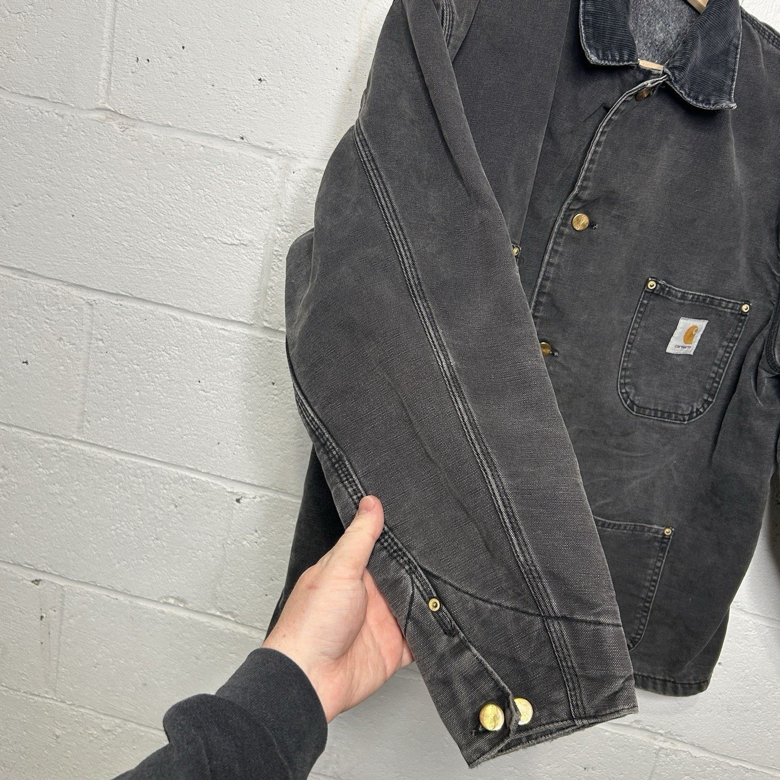Carhartt Vintage Faded Carhartt Blanket-Lined Chore Coat “Black” C01 Size US L / EU 52-54 / 3 - 8 Thumbnail