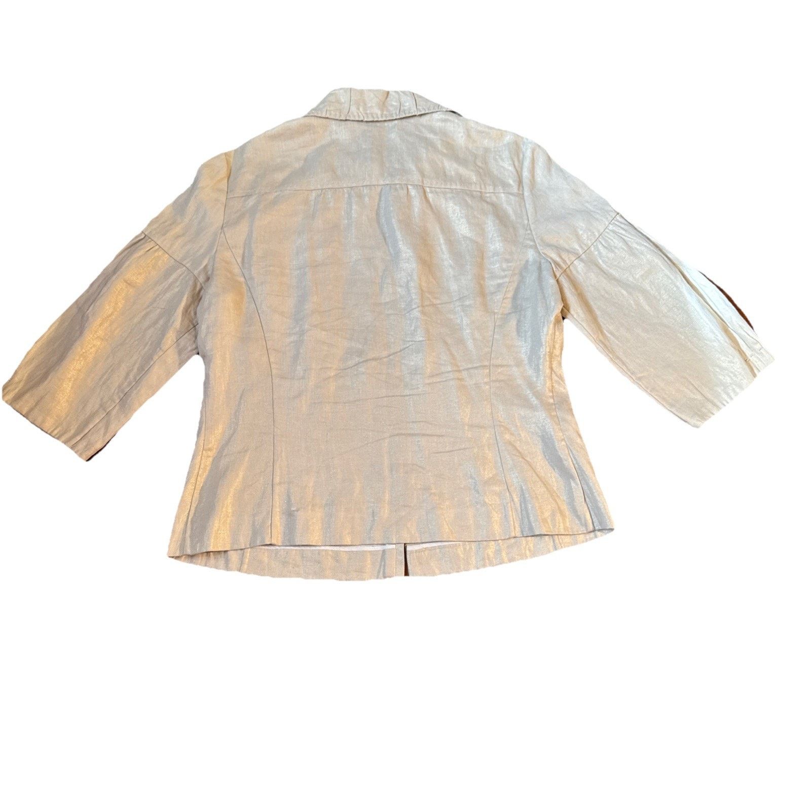 Elie Tahari elie tahari 100 linen hook and eye jacket Size XL / US 12-14 / IT 48-50 - 12 Thumbnail