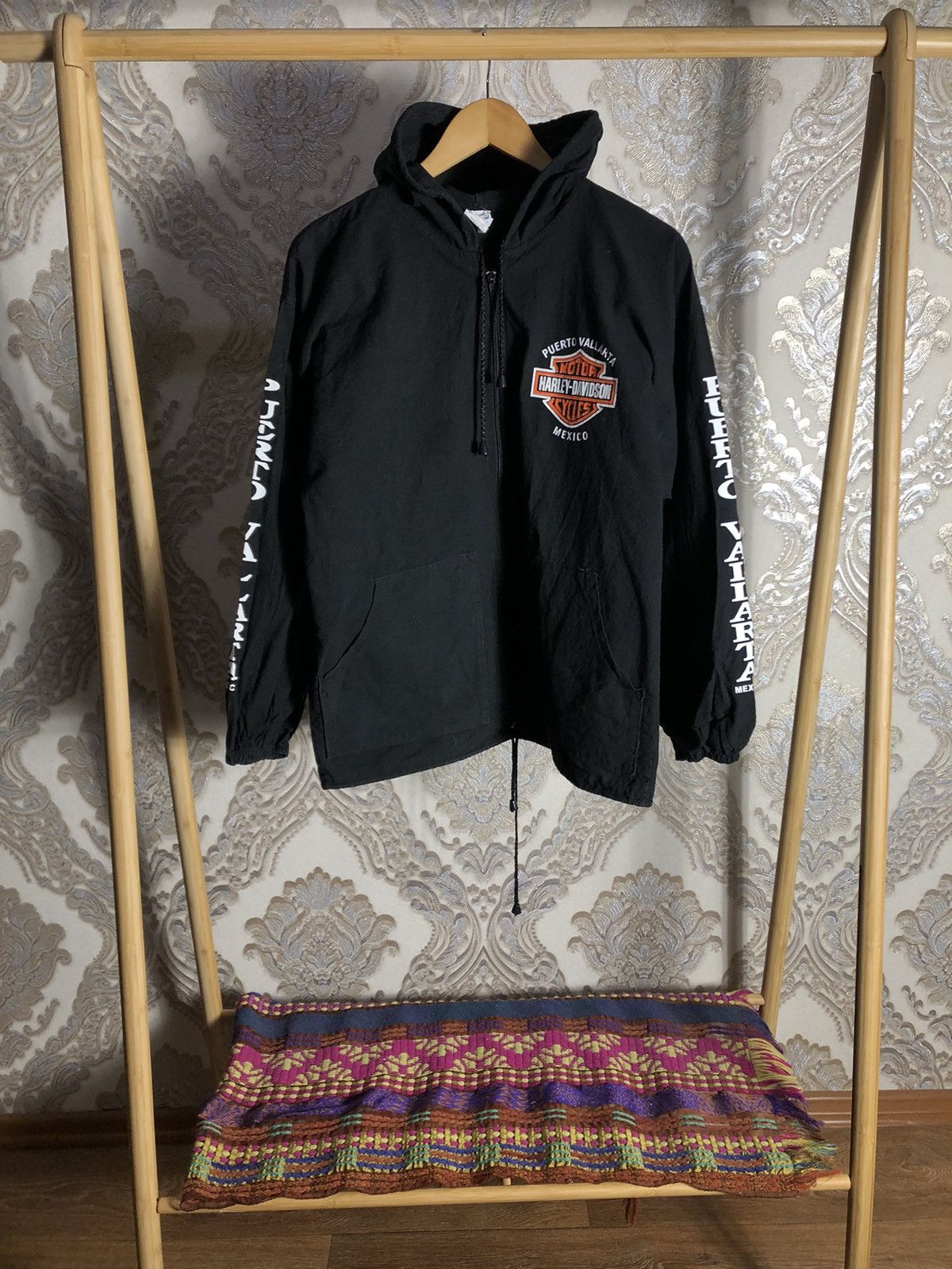 Harley Davidson VERY RARE HARLEY DAVIDSON MEXICO MOTORCYCLE LIGHT JACKET 90s Size US M / EU 48-50 / 2 - 2 Thumbnail