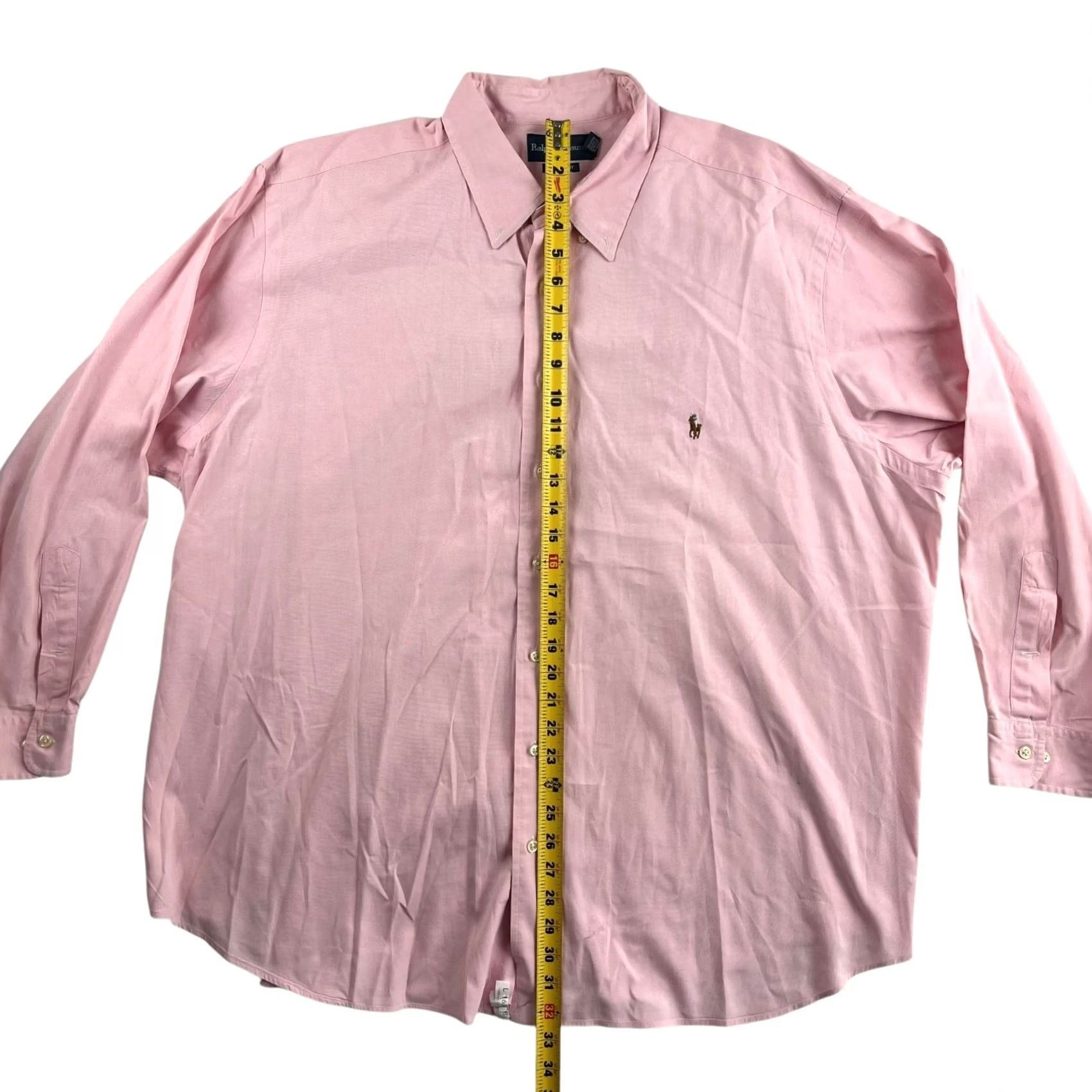 Ralph Lauren Ralph Lauren Shirt Men's Button-Down Pink Cotton Blend 3XLB Size US XXL / EU 58 / 5 - 4 Thumbnail