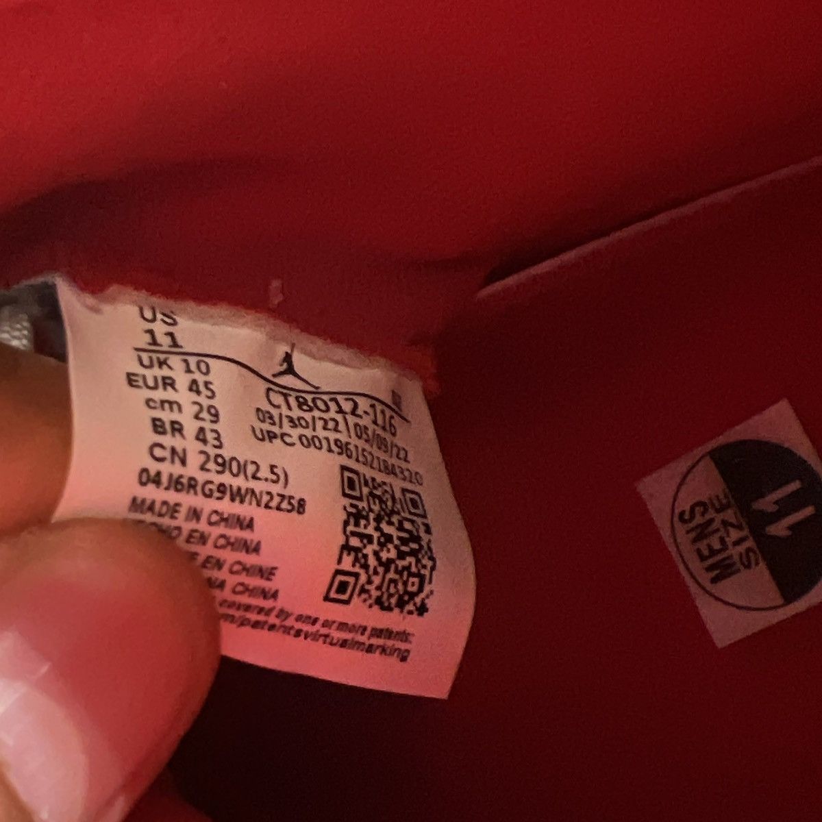 Jordan Brand Air Jordan 1 Cherry Size US 11 / EU 44 - 9 Thumbnail