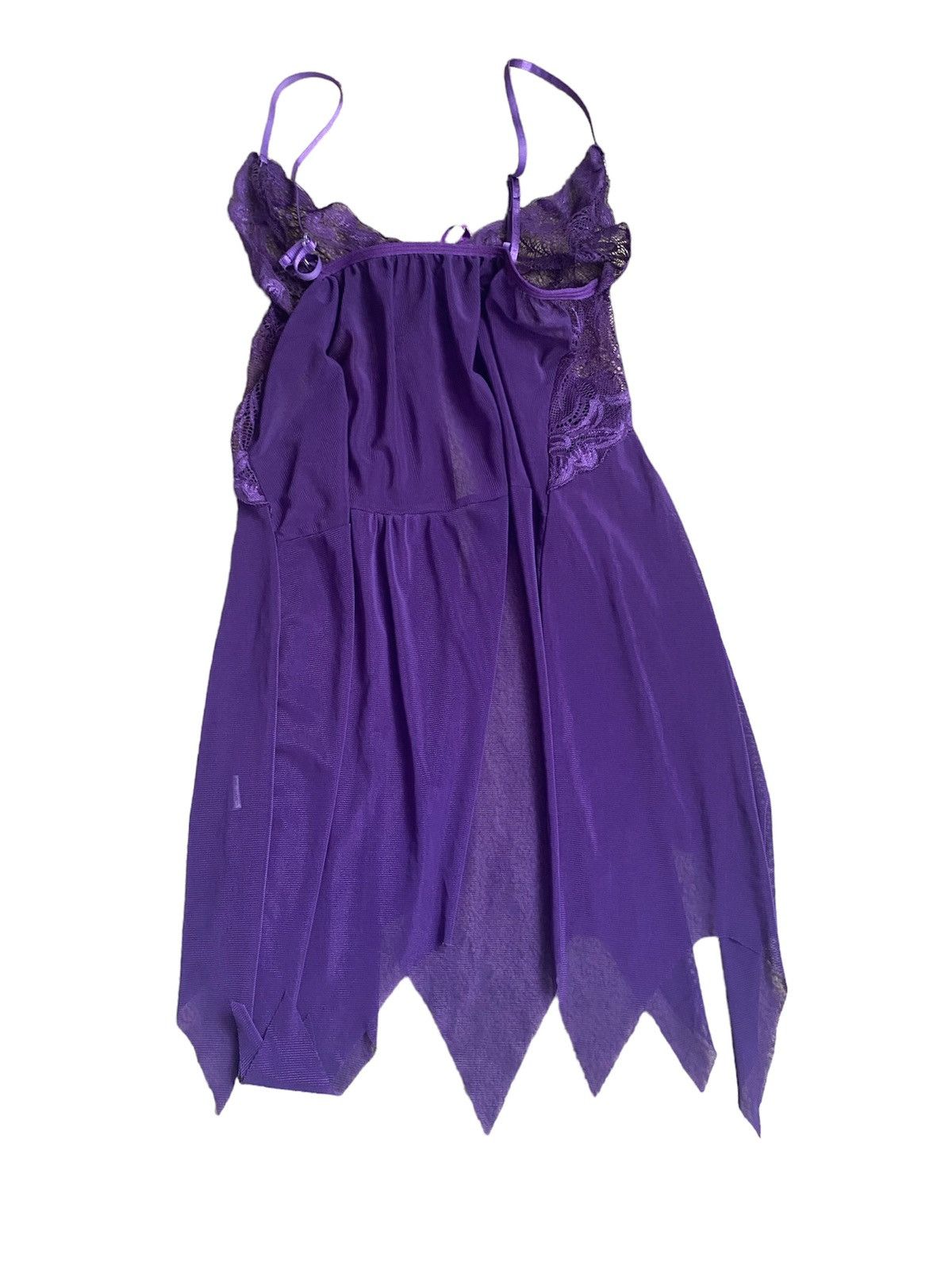 Vintage Purple Lace Lingerie Top Size M / US 6-8 / IT 42-44 - 2 Thumbnail