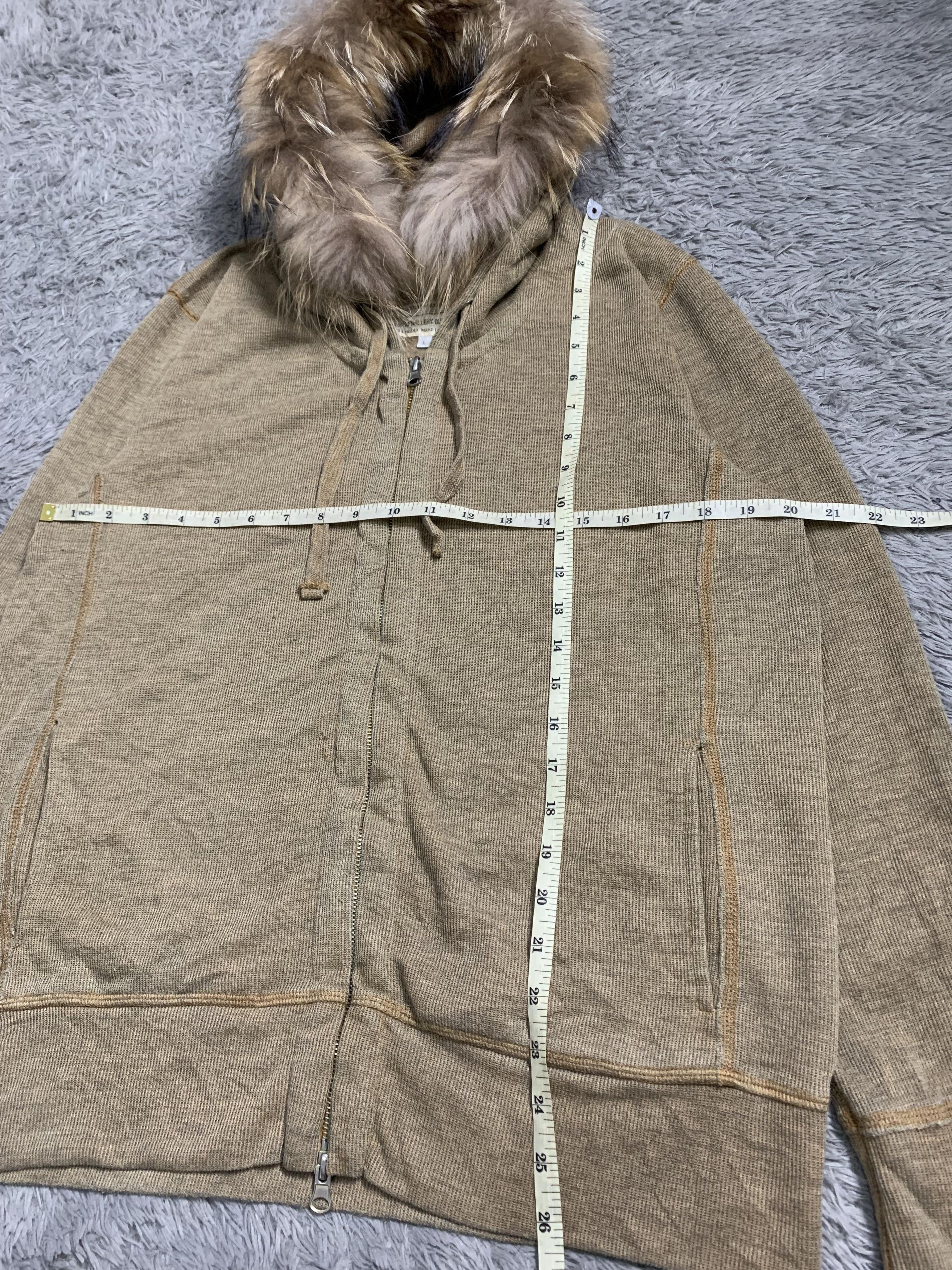 Japanese Brand Who Gallery Double Zip Faux Fur Hoodie Size US L / EU 52-54 / 3 - 9 Thumbnail