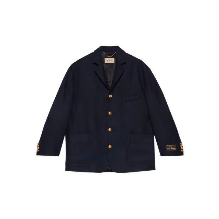 Gucci Gucci Gucci SS23 Solid Color Long Sleeve Jacket -2506 Size US XXL / EU 58 / 5 - 2 Thumbnail