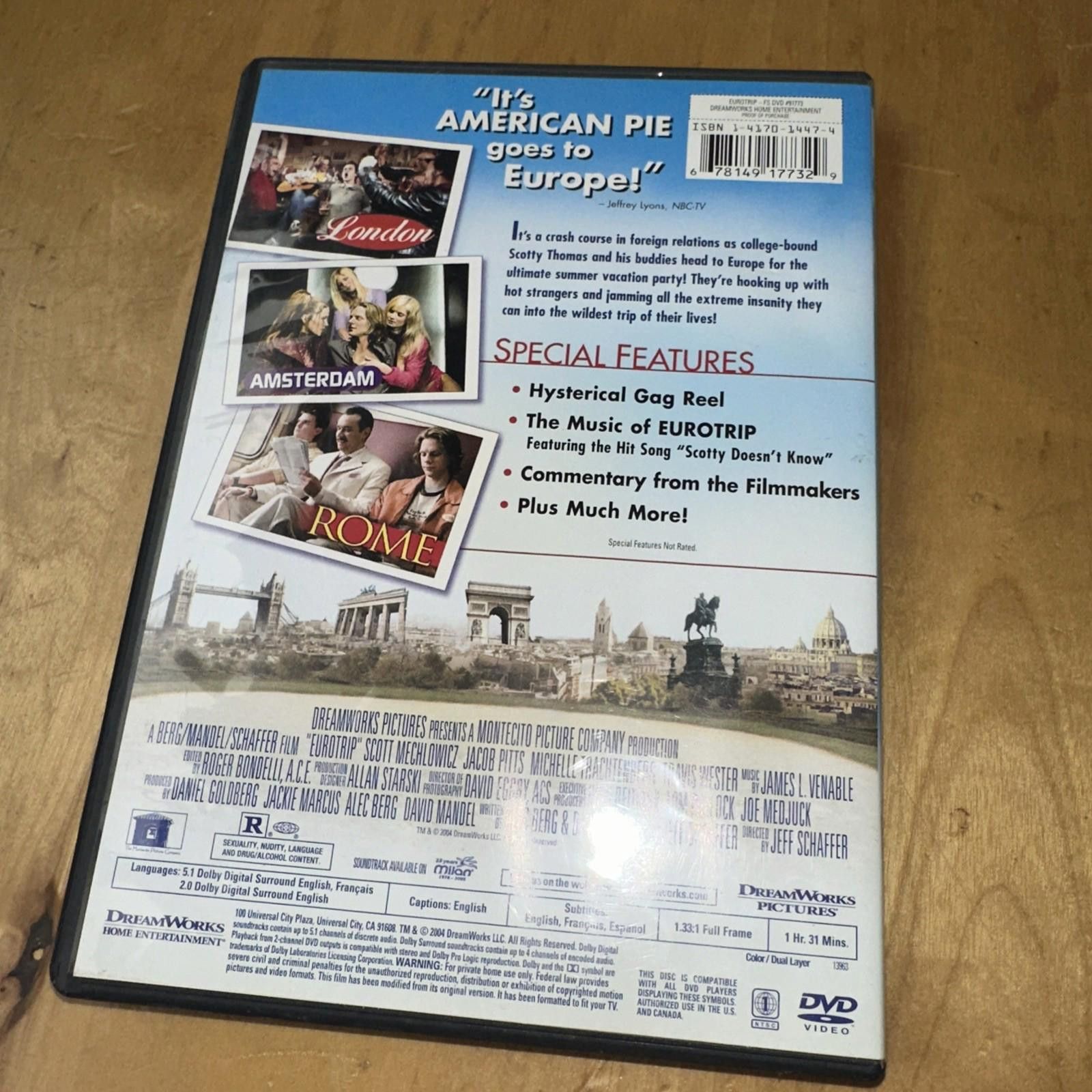 Other Eurotrip (DVD, 2004, Full Frame) Size ONE SIZE - 2 Thumbnail
