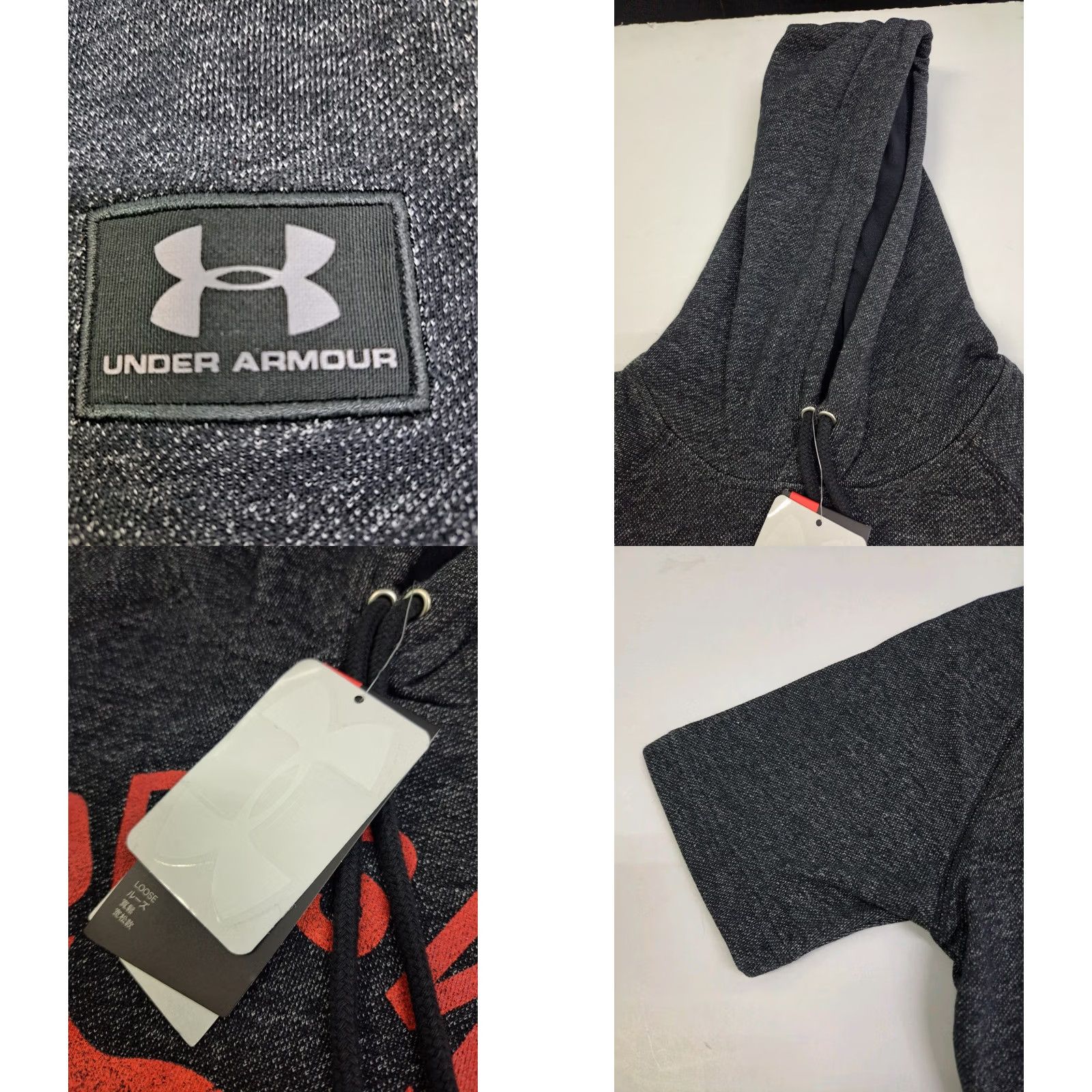 Under Armour Under Armour The Rock Blood Sweat Respect Short Sleeve Hoodie Men S Black Graphic Print Hooded Pocket Pullover Size US S / EU 44-46 / 1 - 8 Thumbnail