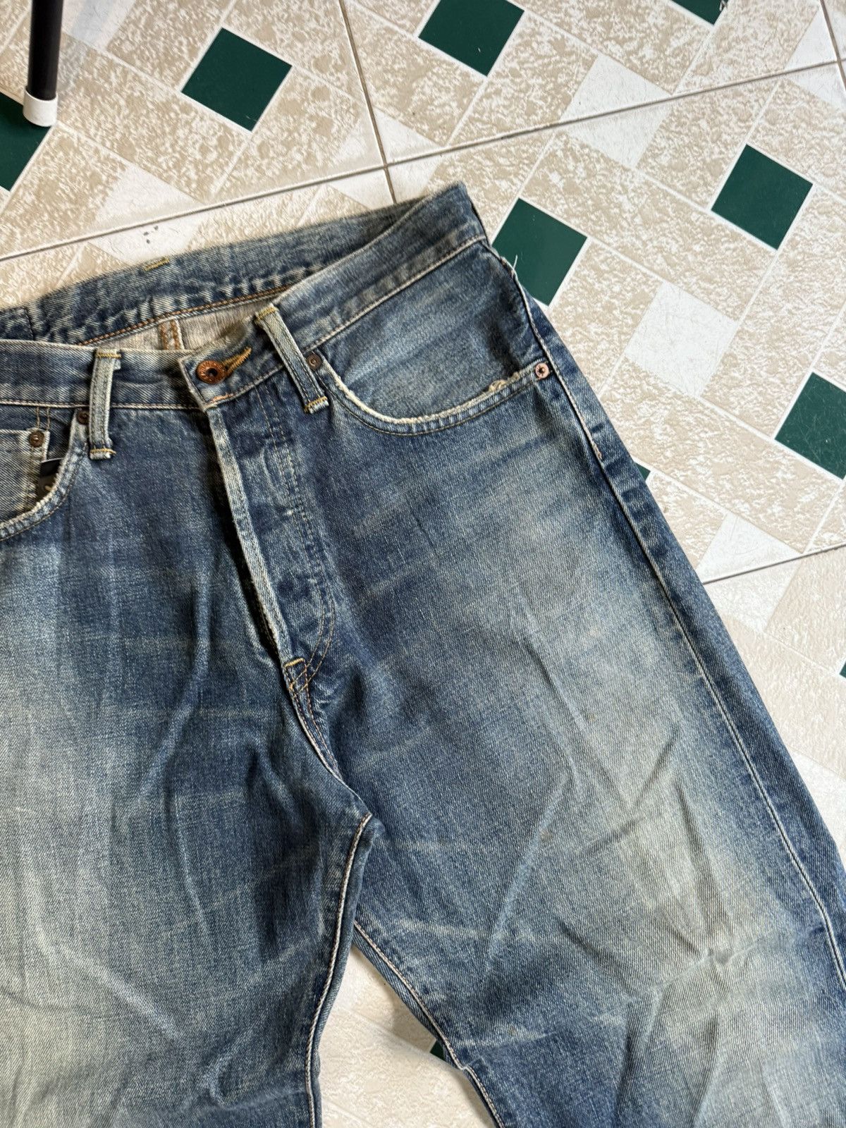 Edwin × Vintage 90’s EDWIN 505X RARE POCKET LOGO JAPANESE BRAND Y2K PANTS Size US 30 / EU 46 - 8 Thumbnail