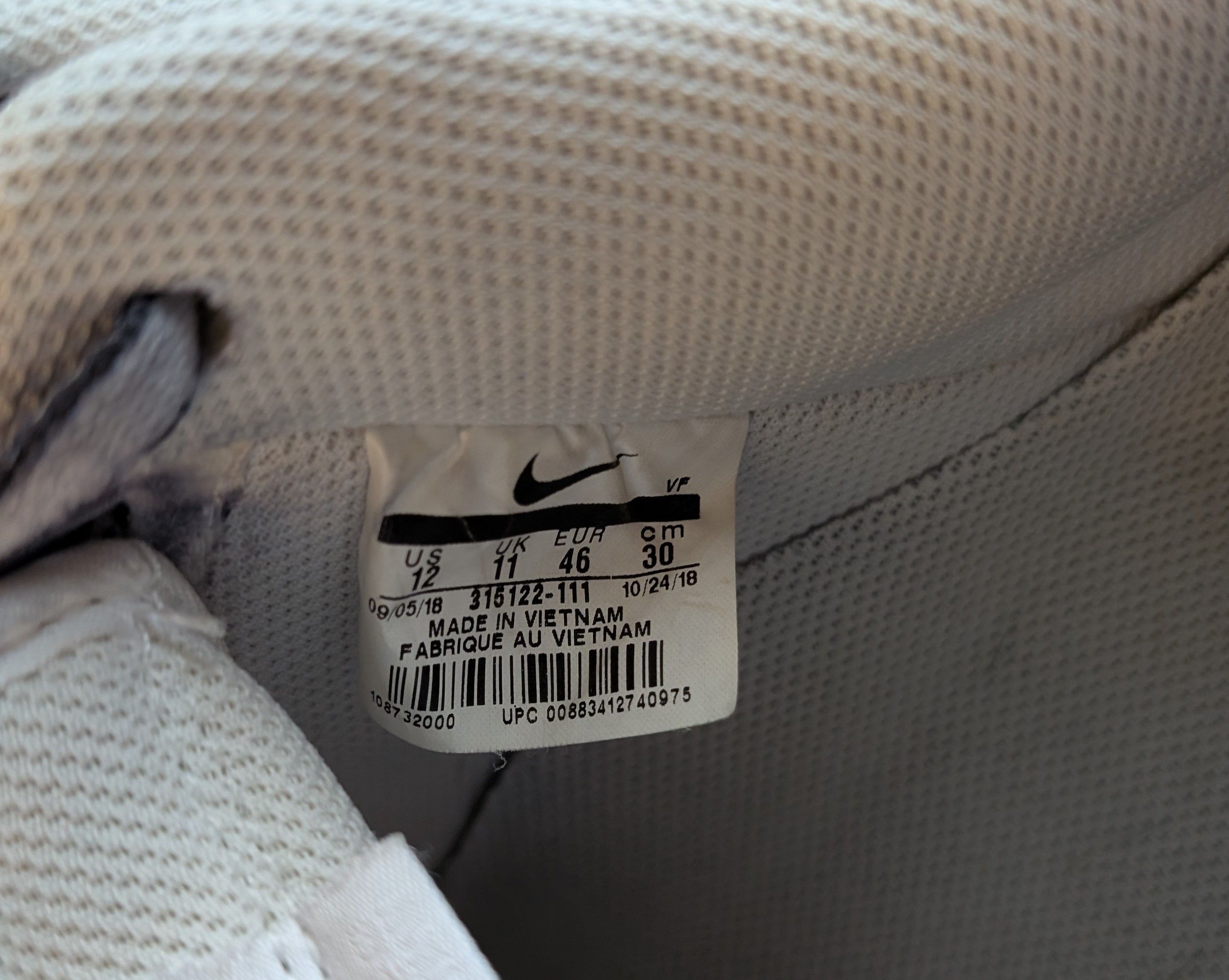Nike AF1 Air Force One 315122-111 Cartoon Stencil Sneakers