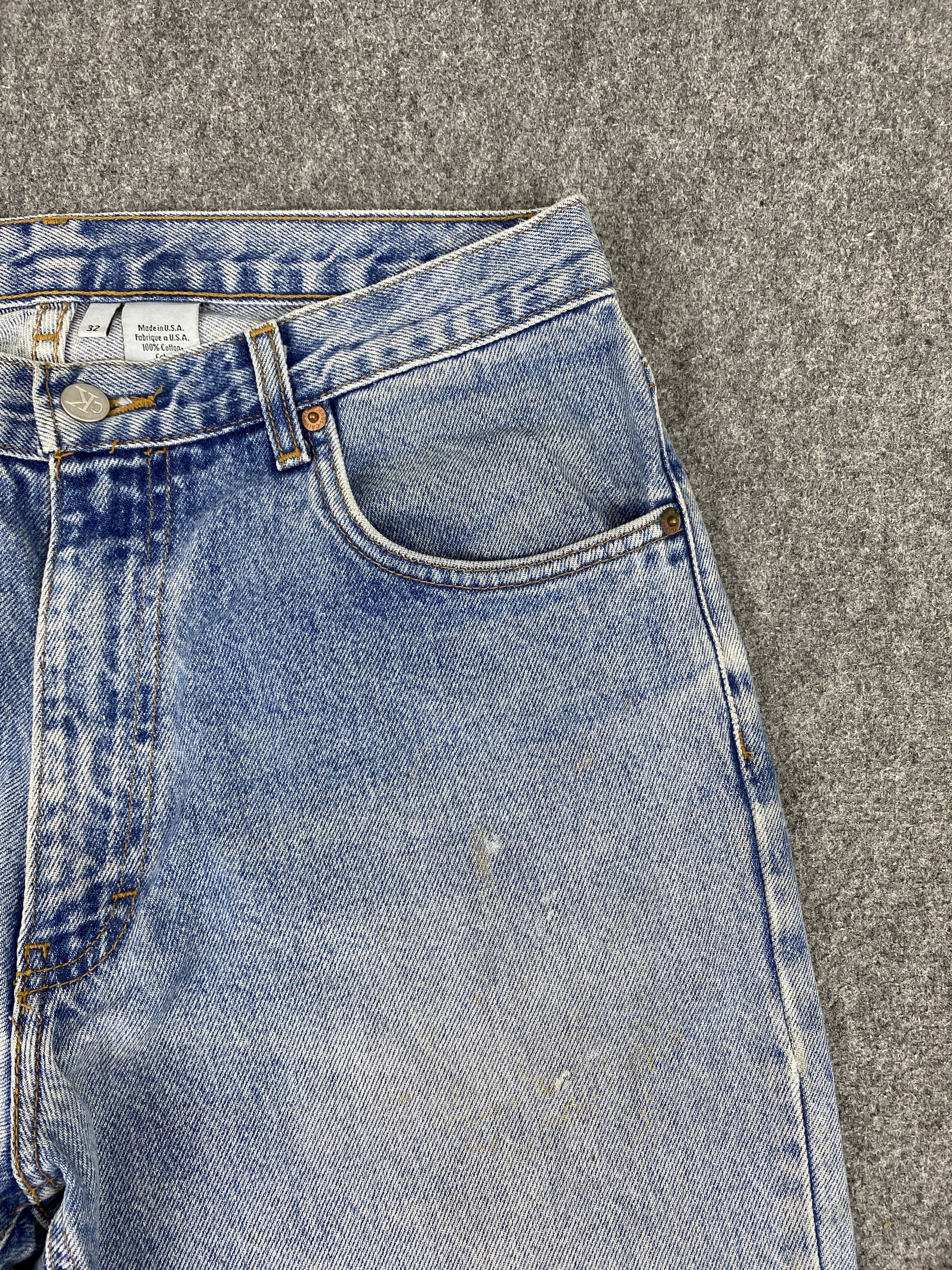 Calvin Klein Vintage Calvin Klein Made In USA Faded Blue Jeans 32x32 Size US 32 / EU 48 - 9 Thumbnail