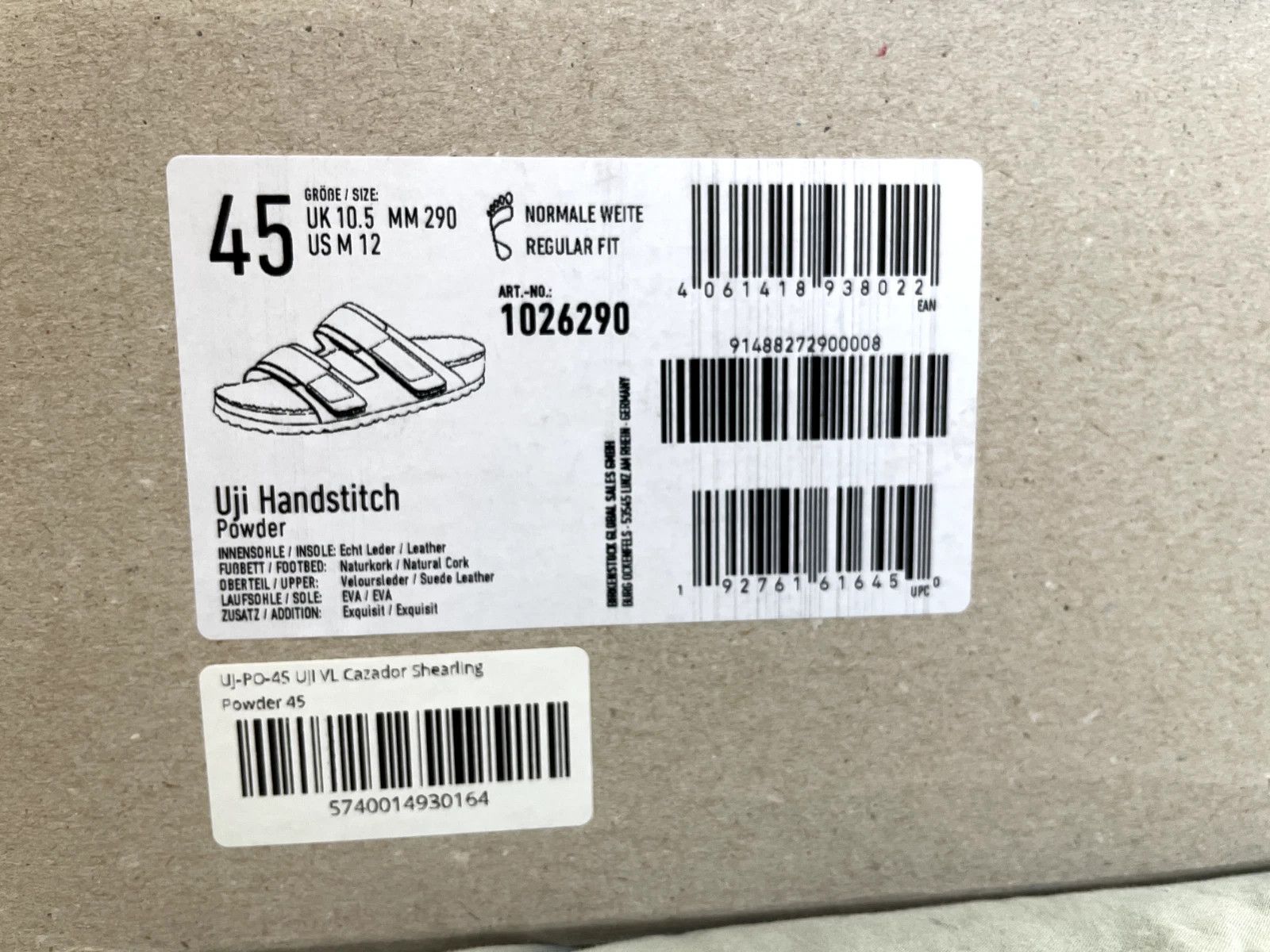 Birkenstock × Tekla Birkenstock / Tekla Uji shoes 45 mens powder new! Size US 12 / EU 45 - 2 Thumbnail