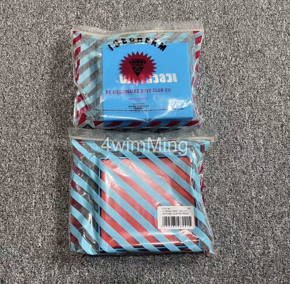 Billionaire Boys Club BBC ICECREAM Leopard Print Leather Zip Card & Coin Wallet Size ONE SIZE - 7 Thumbnail