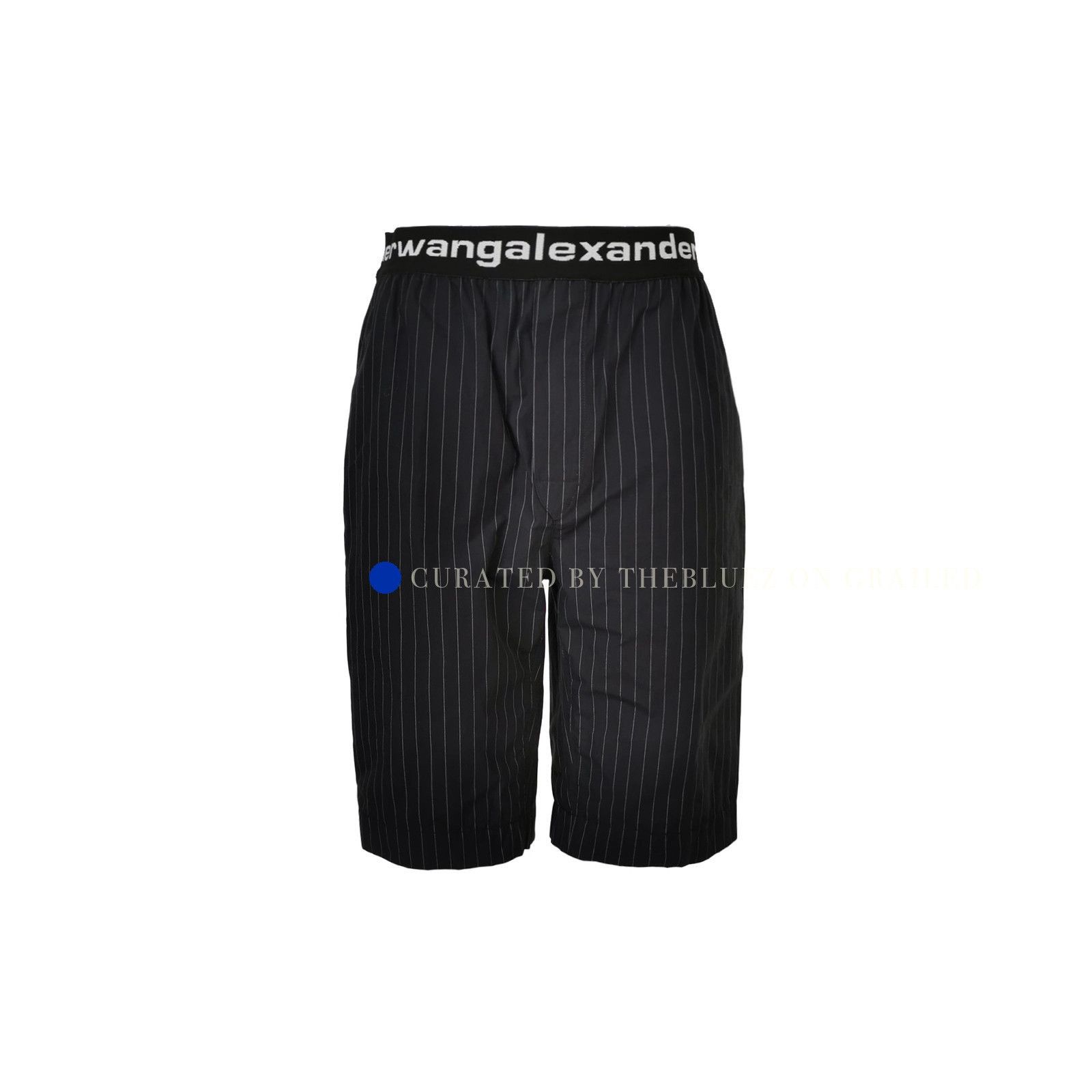 Alexander Wang Black Pinstripe Waistband Shorts Size US 32 / EU 48 - 1 Thumbnail
