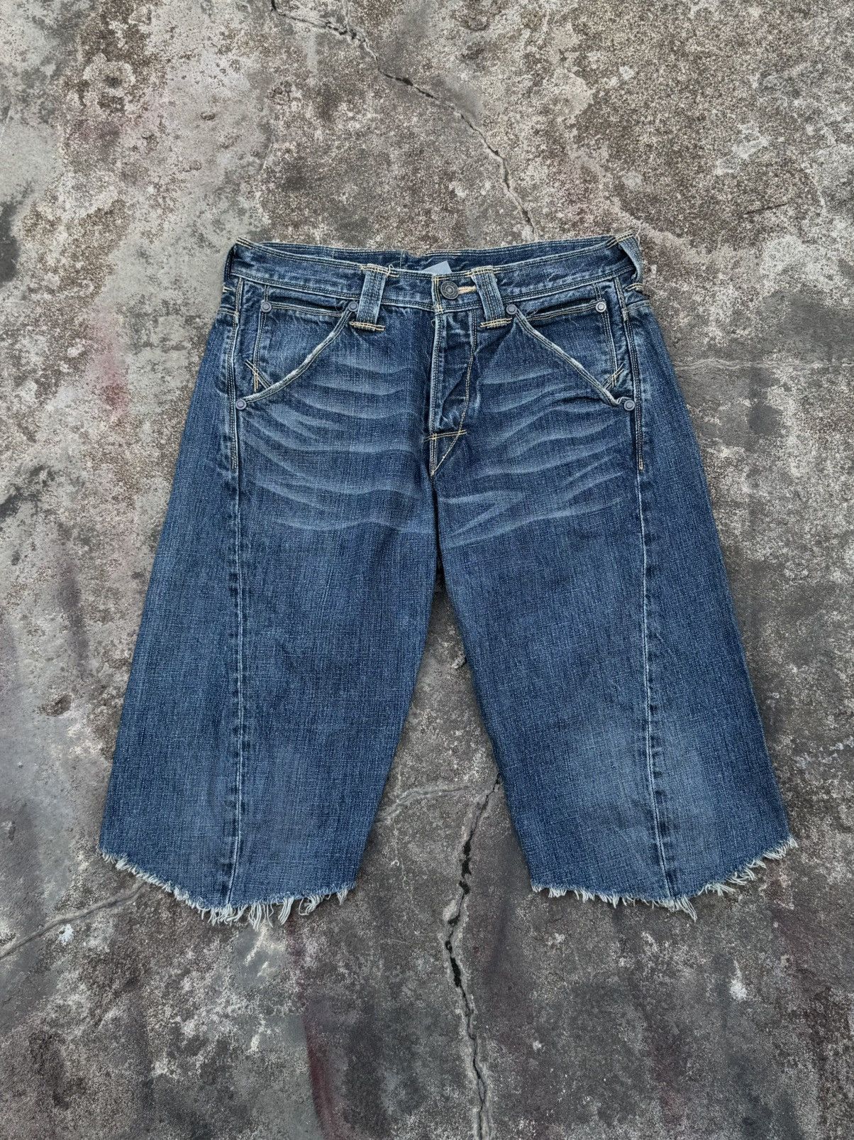Levi's Levis Engineered Buckle Belt Jorts Jeans Styled Y2K Size US 29 - 2 Thumbnail