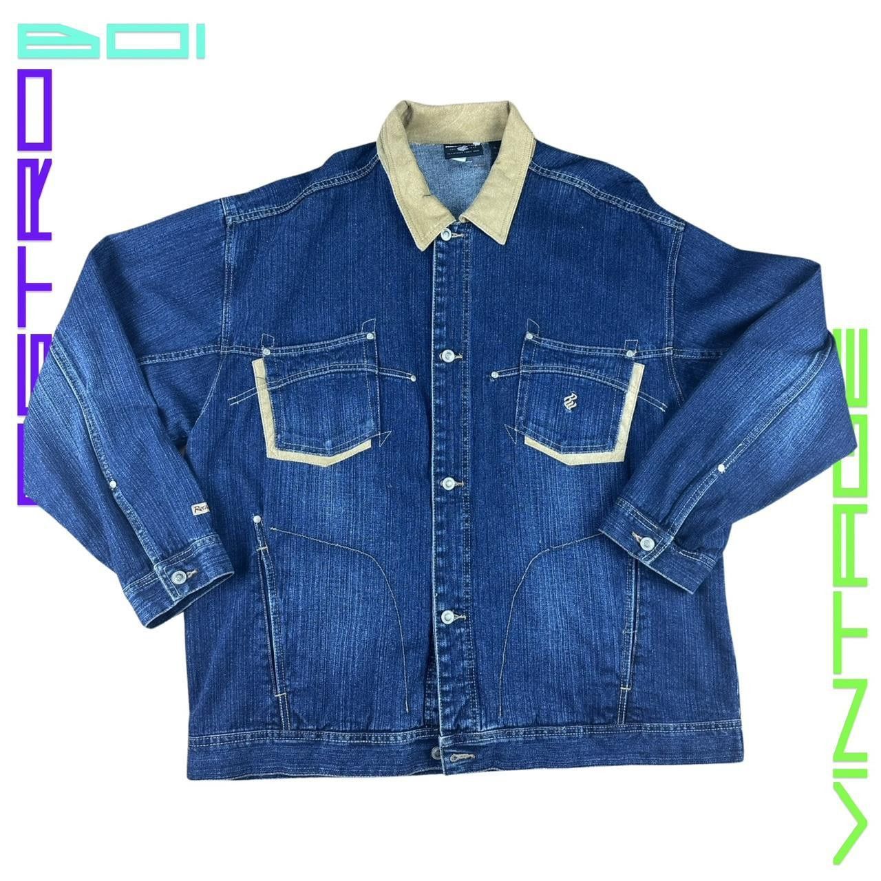 Phat Farm VINTAGE PHAT FARM BLUE OVERSIZED DENIM JACKET_ XXL Size US XXL / EU 58 / 5 - 3 Thumbnail