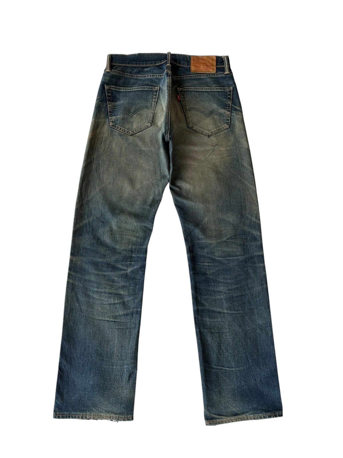 If Six Was Nine Vintage Levis 505 Mud Wash Rusty Jeans Distressed Denim Size US 31 - 2 Thumbnail