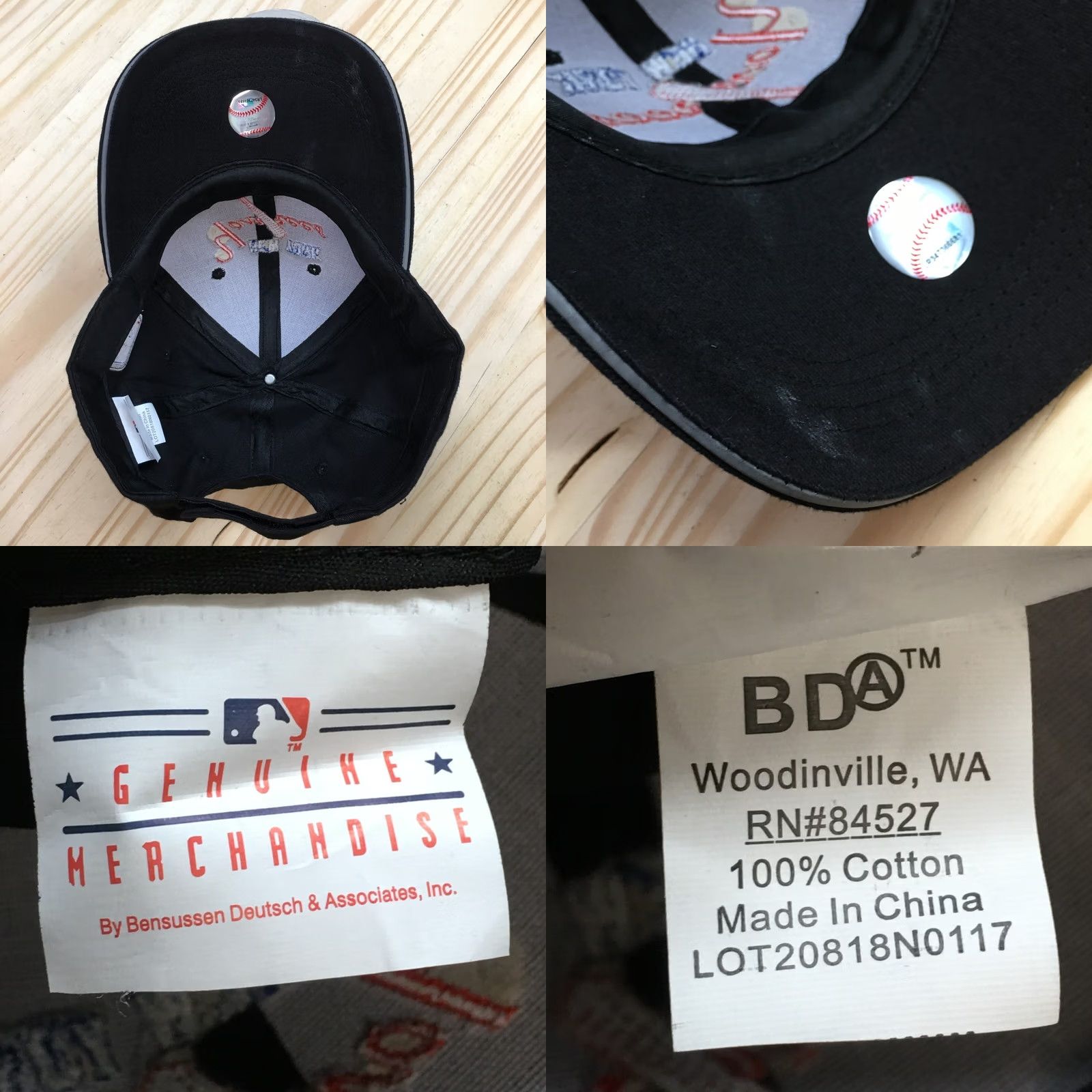 MLB MLB New York Yankees Baseball Cap Mens Black OS Adjustable Embroidered Logo Size ONE SIZE - 8 Thumbnail