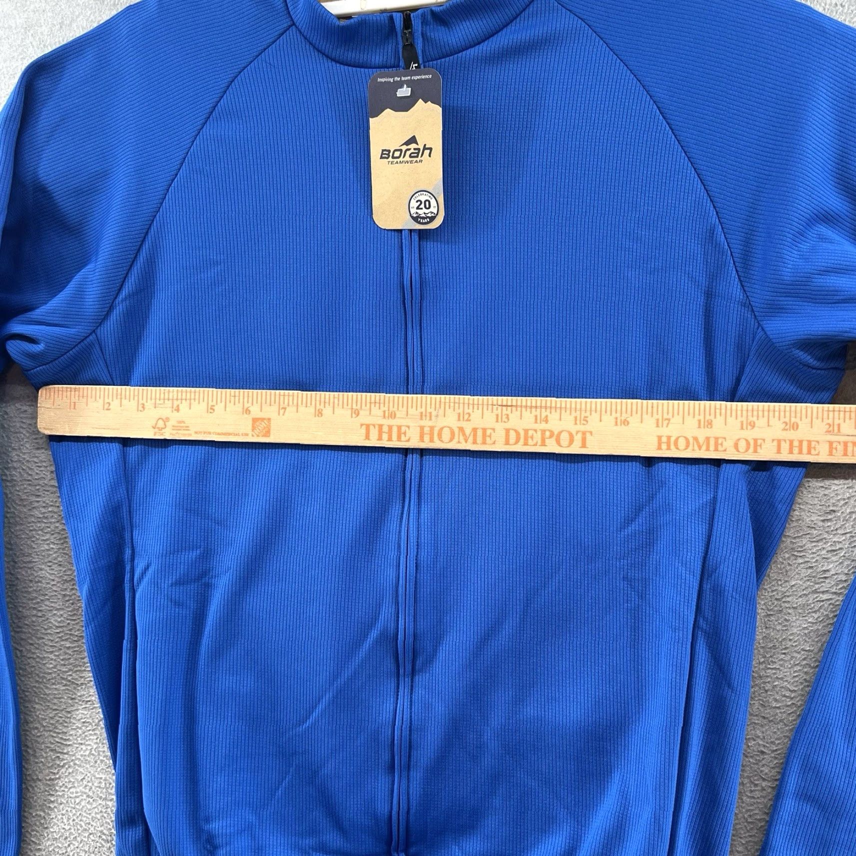 Vintage Bora Jacket L Men Blue Full Zip Cycling Polyester Solid Pledge Titanium? Size US L / EU 52-54 / 3 - 6 Thumbnail