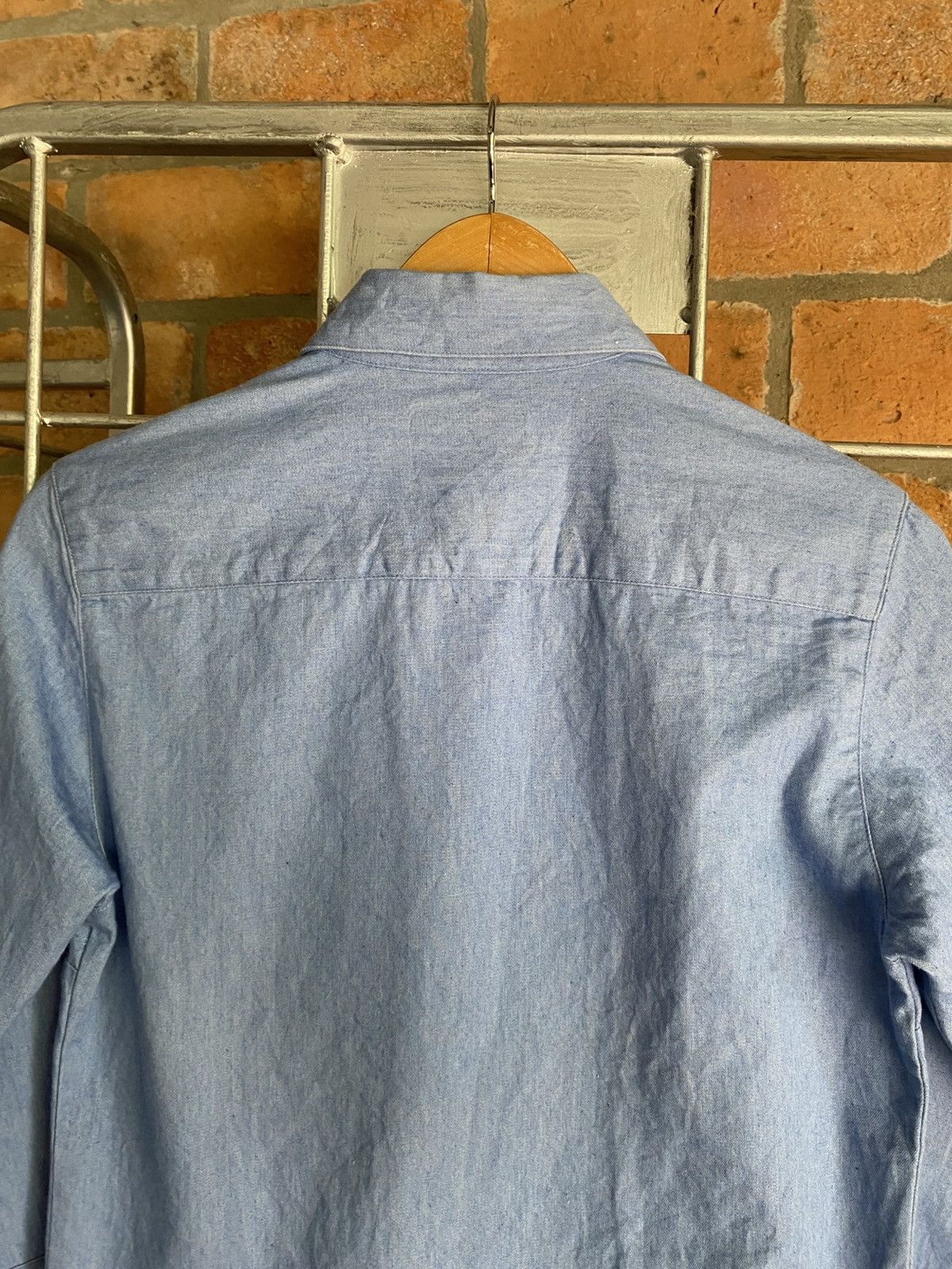 Issey Miyake IM product Soft Blue Denim Shirt Size M / US 6-8 / IT 42-44 - 8 Thumbnail