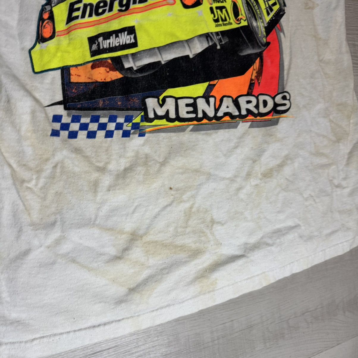 Fruit Of The Loom × Vintage Early 2000s NASCAR tee Size US XL / EU 56 / 4 - 4 Thumbnail