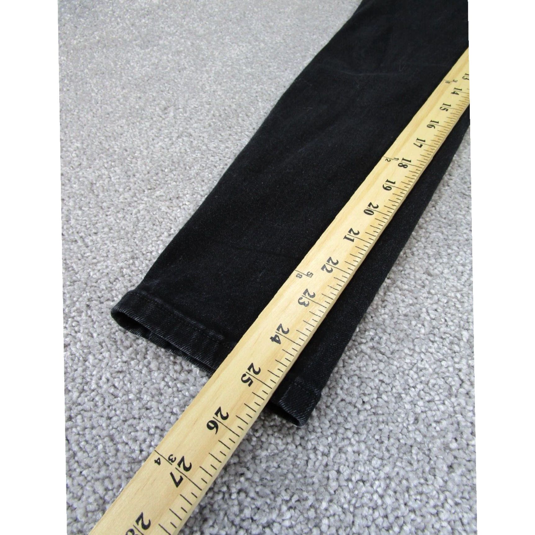 Everlane Womens Everlane Jeans Authentic Stretch Skinny Black Denim XL Extra Large Size 29" - 3 Thumbnail