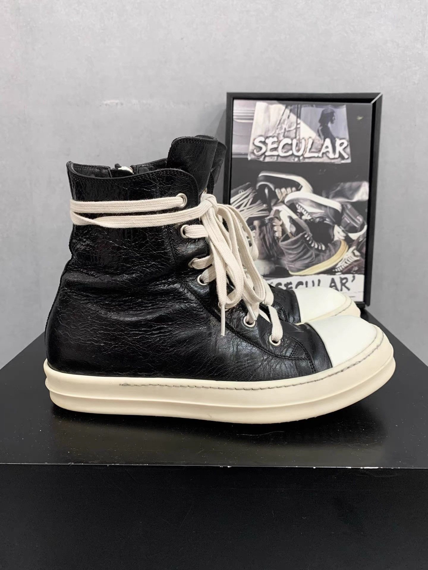 Rick Owens Rick Owens 17SS Crinkled Leather Big Converse K34 Size US 6.5 / EU 39-40 - 2 Thumbnail