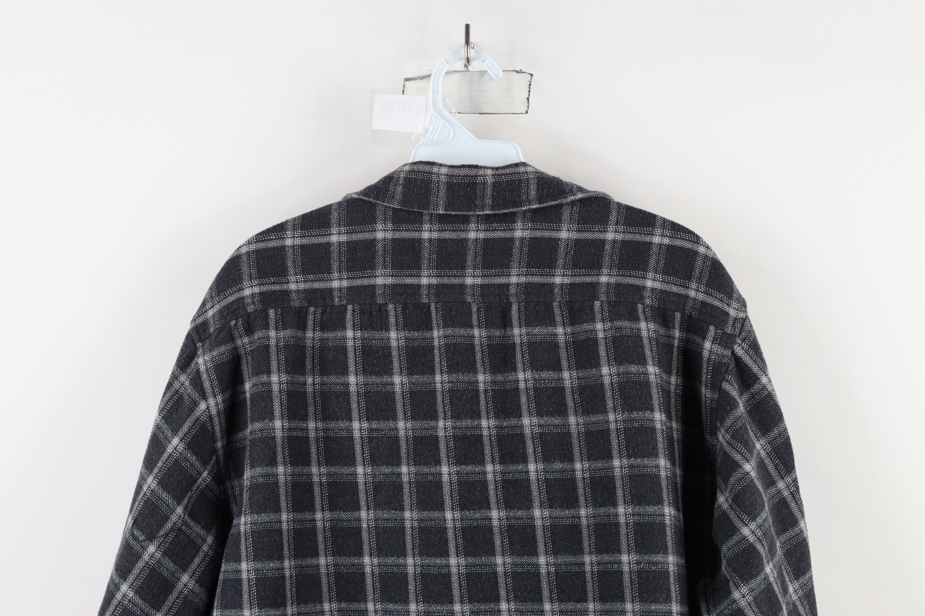 Vintage Vintage 90s Streetwear Zip Flannel Shirt Jacket Jac Shirt Size US L / EU 52-54 / 3 - 12 Thumbnail