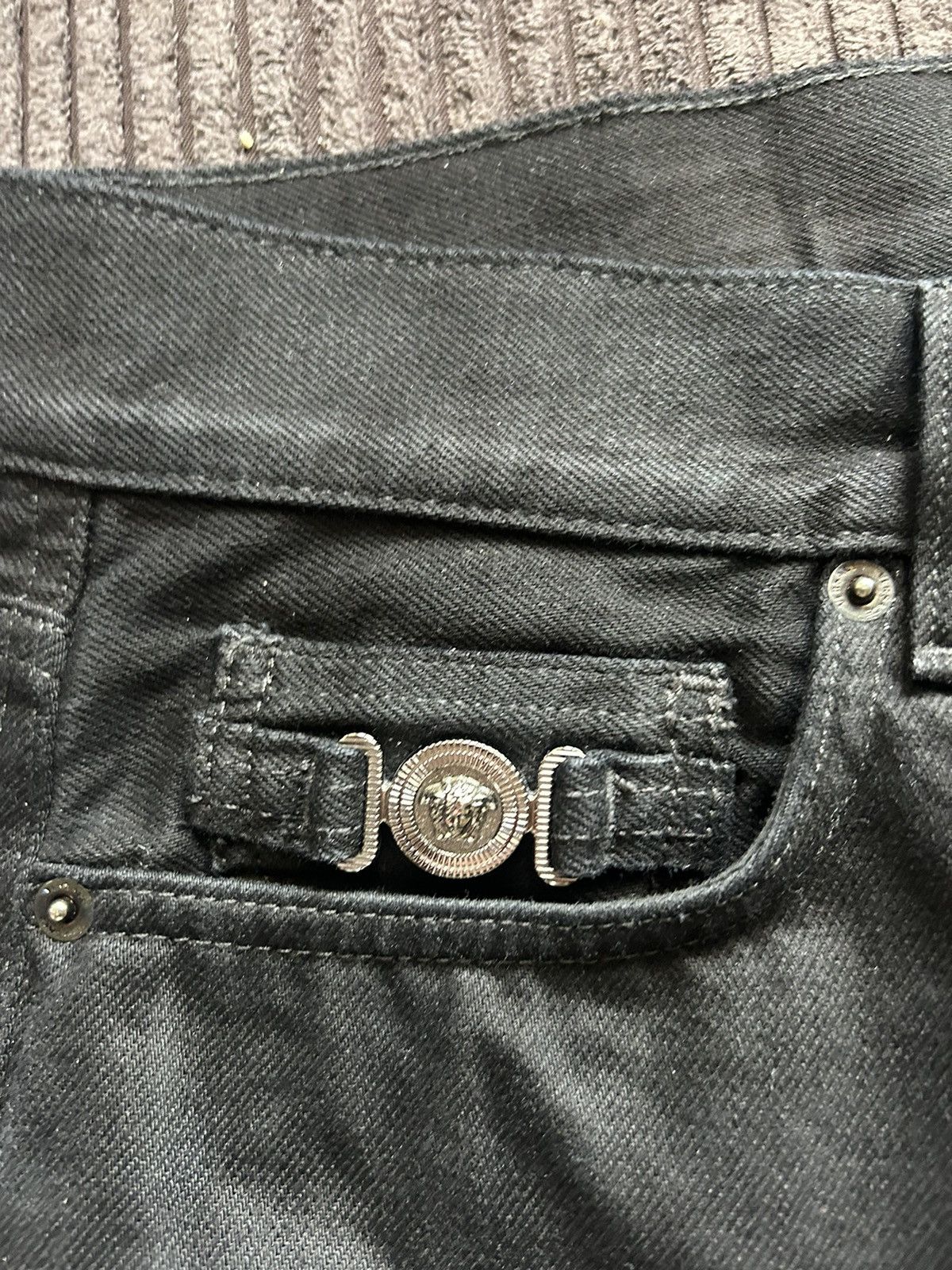 Versace Black Versace Medusa Jeans Size US 29 - 3 Thumbnail