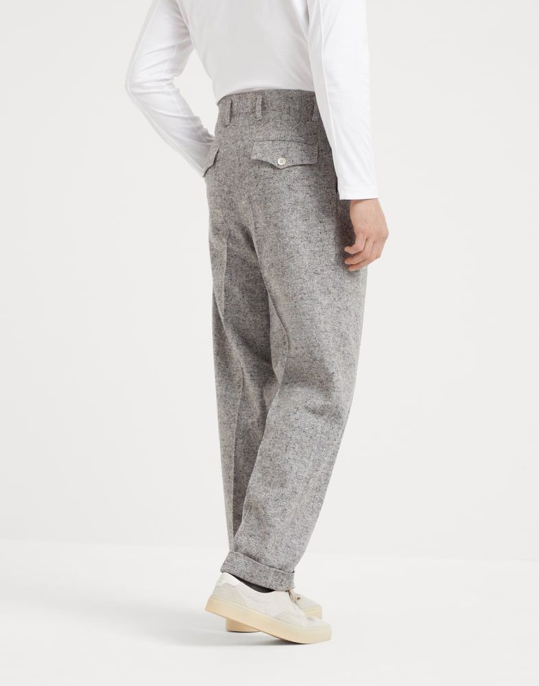 Brunello Cucinelli o1w1db10925 Pants in Stone Grey Size US 32 / EU 48 - 3 Thumbnail