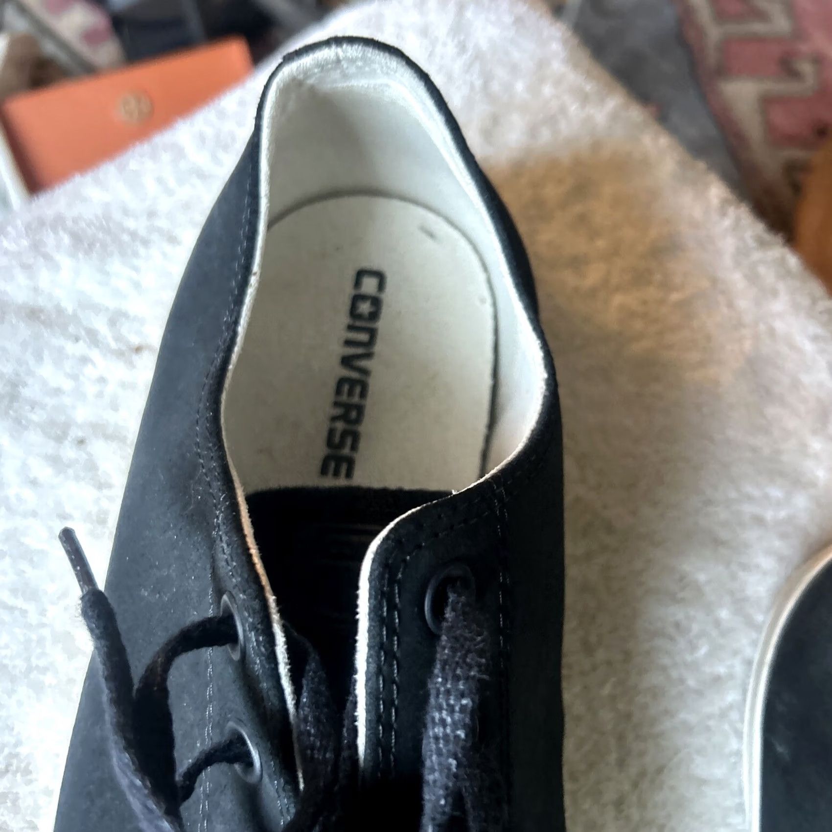 Converse Converse CTAS OX Sneaker Men 13 Black Driftwood Nubuck Rubber Comfort Casual Shoes M CTAS OX Universities - Size US 13 / EU 46 - 6 Thumbnail