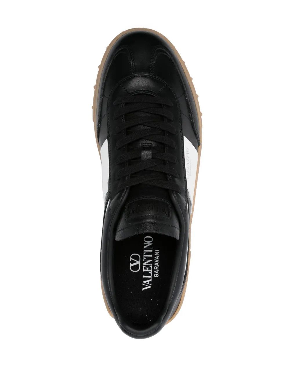 Valentino o1y0525 Logo Low-Top Sneakers in Black/White Size US 9.5 / EU 42-43 - 4 Thumbnail
